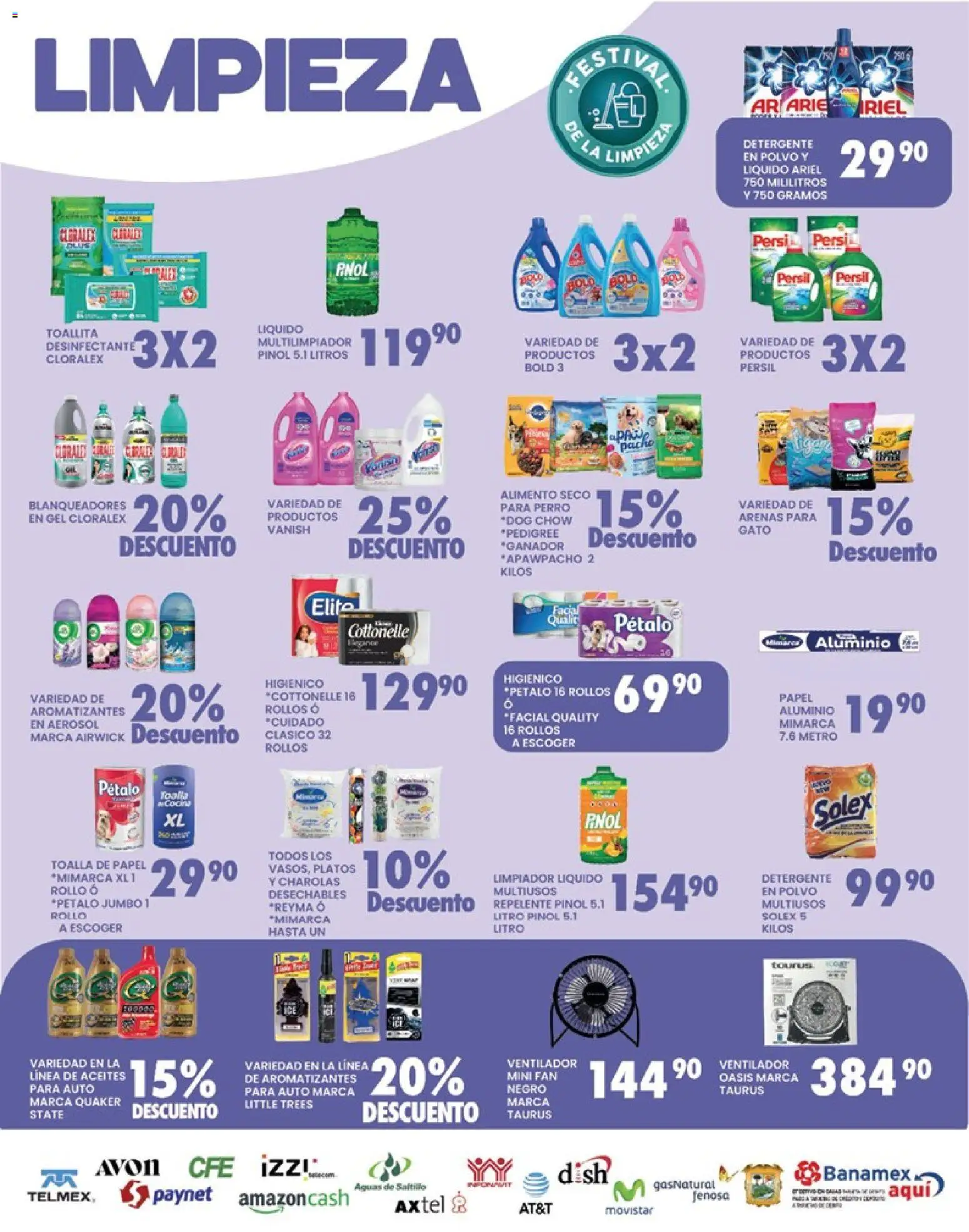 Nuevas ofertas de Alsuper válidas en toda la República Mexicana desde el 31.03.2026. ¡Encuentra las mejores ofertas en Alsuper folleto Saltillo! | Página: 5 | Productos: Detergente, Ventilador, Limpiador, Riel