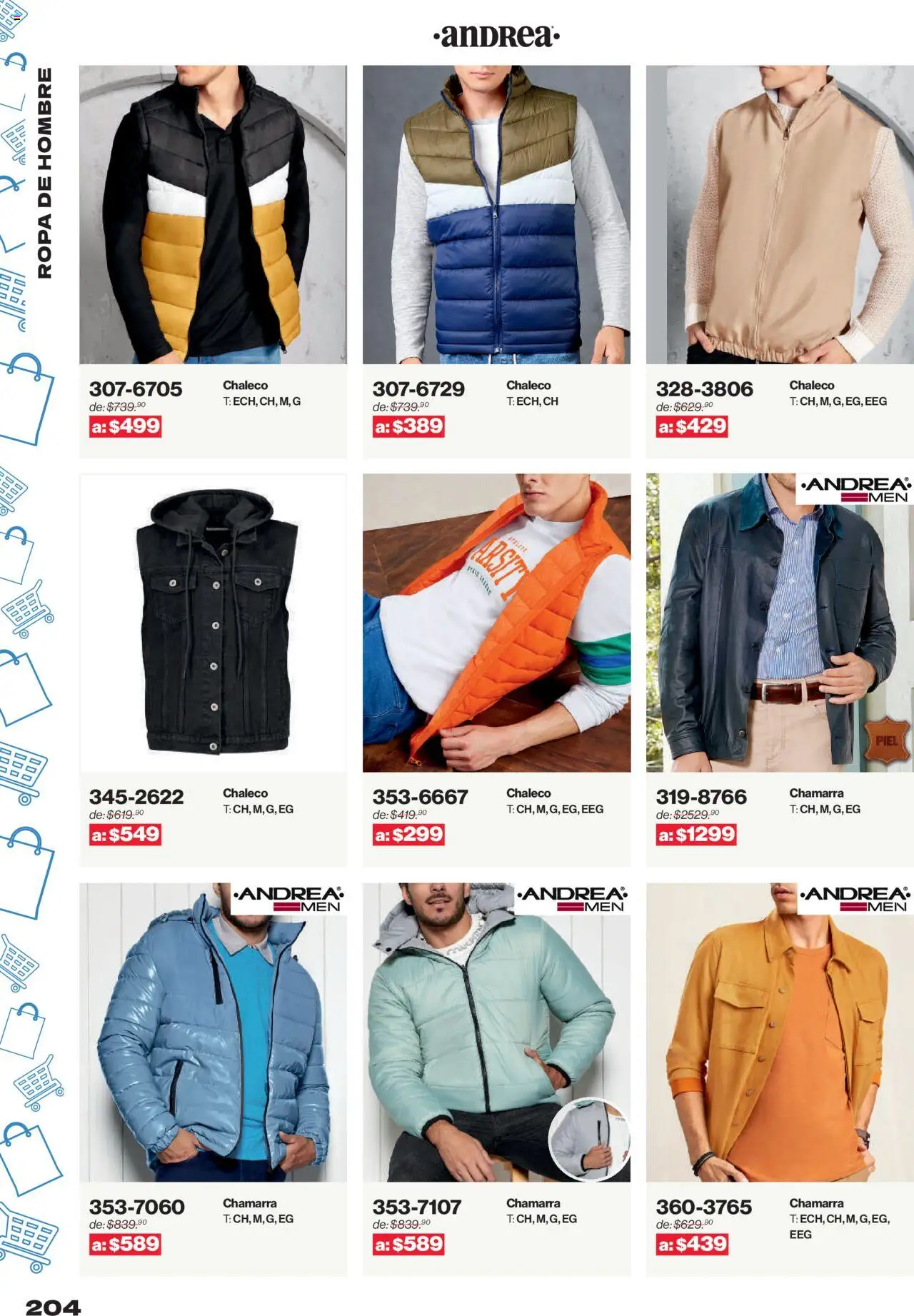 Nuevas ofertas de Andrea válidas en toda la República Mexicana desde el 10.08.2025. ¡Encuentra las mejores ofertas en Andrea - Catálogo Outlet! | Página: 204 | Productos: Chaleco, Chamarra, Ropa