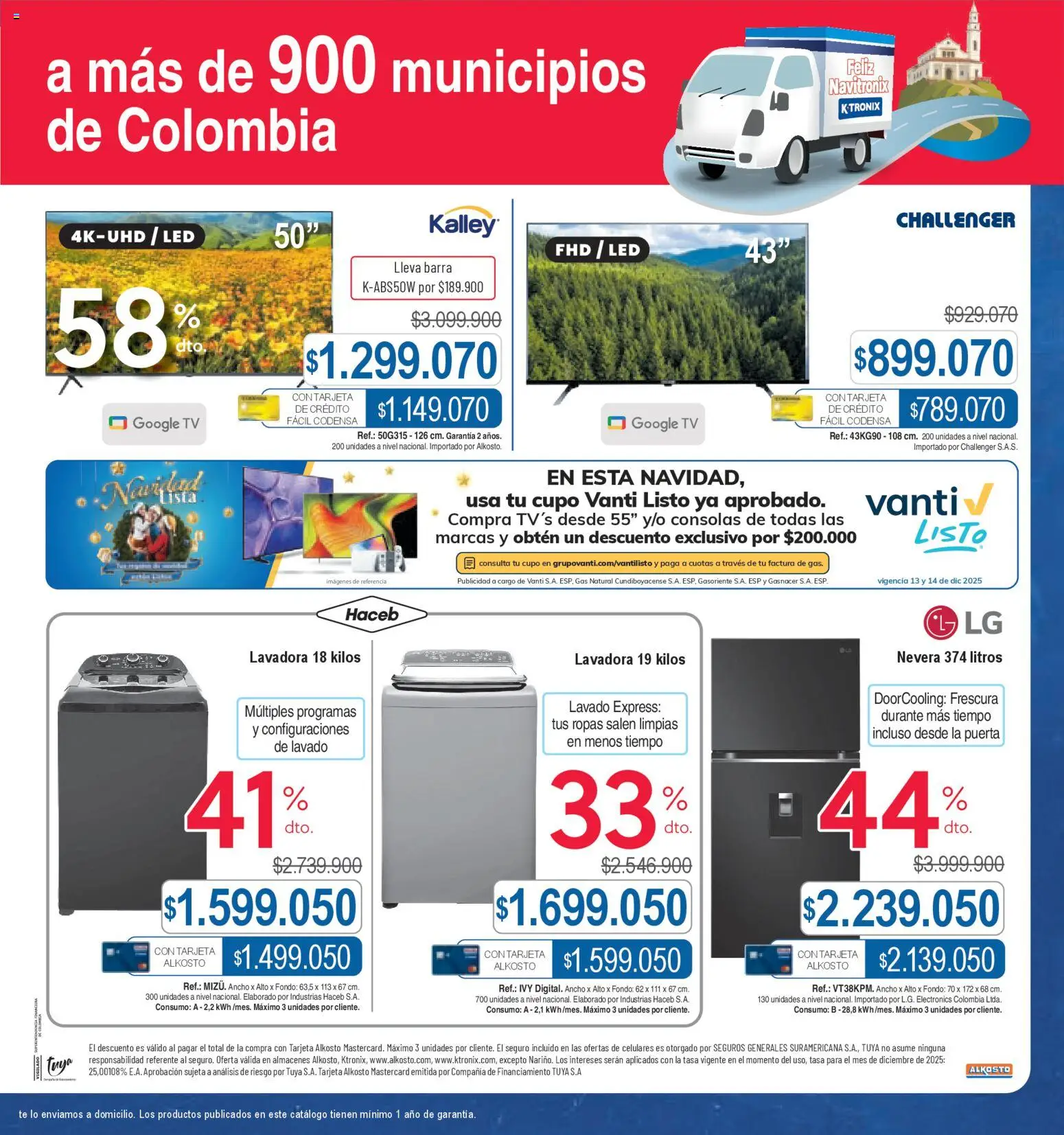 Ktronix revista - valida desde el 13.12.2025 | Página: 7 | Productos: Té, Lavadora, Nevera