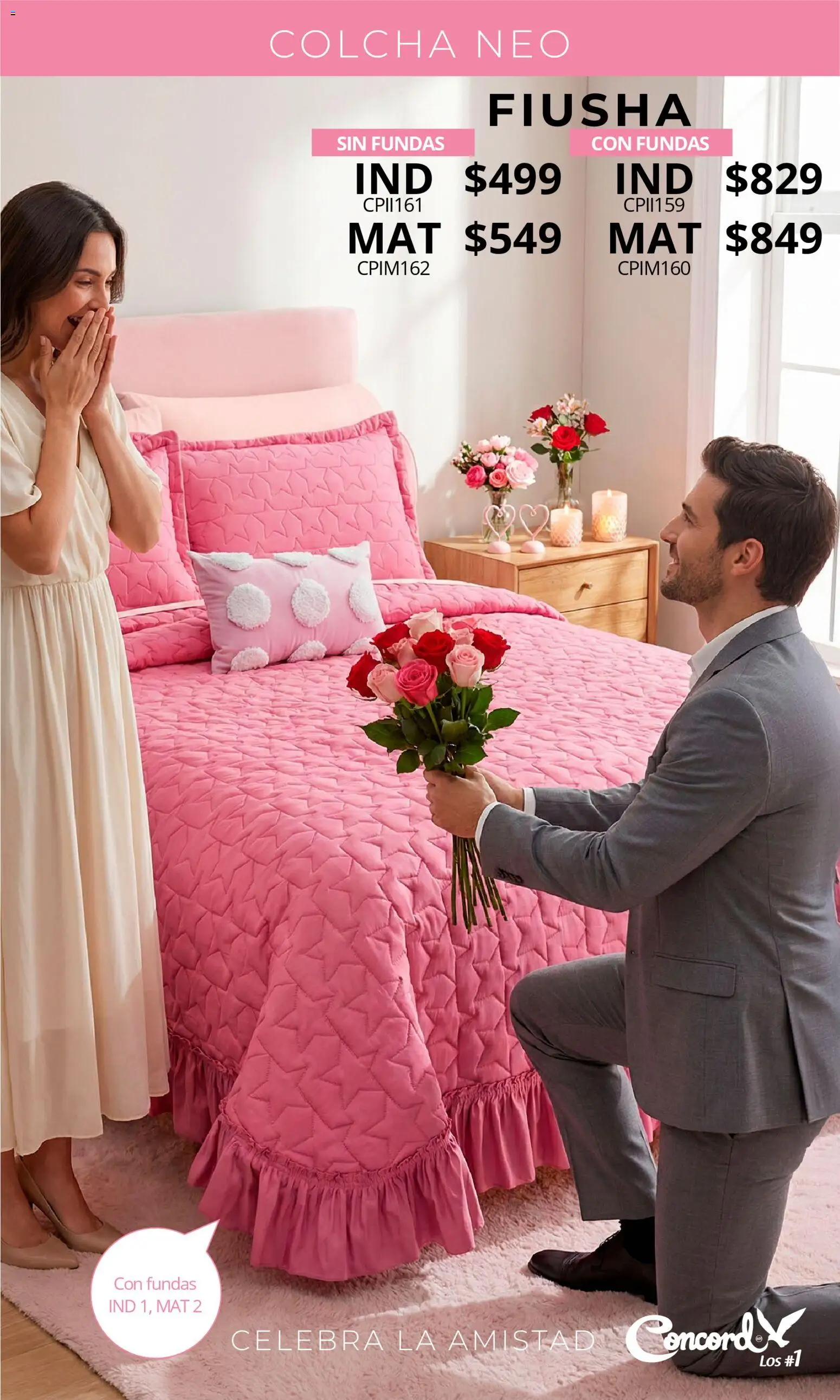 Nuevas ofertas de Colchas Concord válidas en toda la República Mexicana desde el 01.02.2026. ¡Encuentra las mejores ofertas en Colchas Concord catálogo San Valentín! | Página: 15