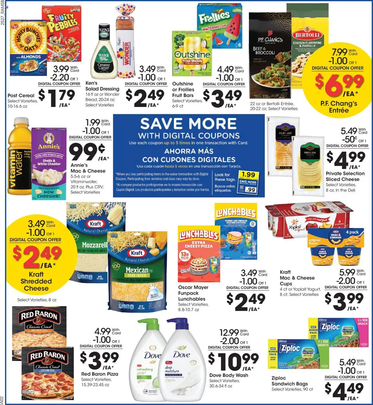 Ralphs Weekly Ad - valid from 06.08.2025 | Page: 4 | Products: Cheese, Beef, Body Wash, Salad
