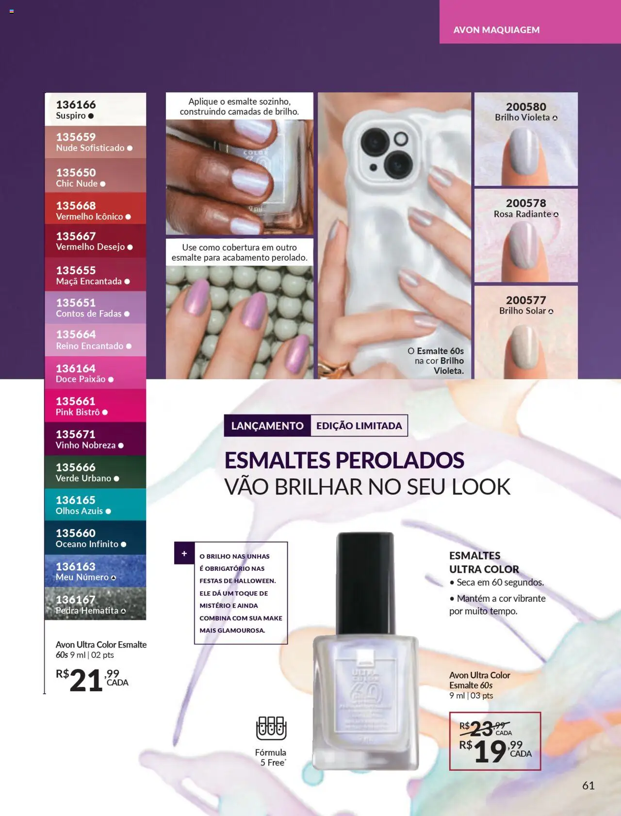Avon Folheto - válido de 27.09.2025 | Página: 61 | Produtos: Maquiagem, Vinho