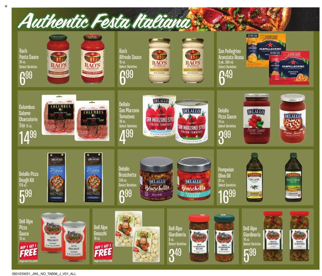 Jewel Osco Organics Guide - valid from 24.09.2025 | Page: 6 | Products: Pizza, Tomatoes, Pasta, Pepper