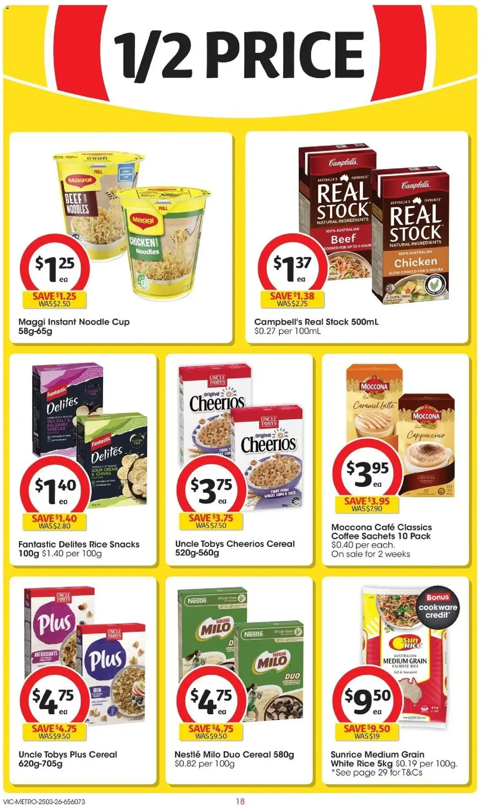 Coles catalogue - valid from 25.03.2026 | Page: 18 | Products: Chicken, Rice, Beef, Iron