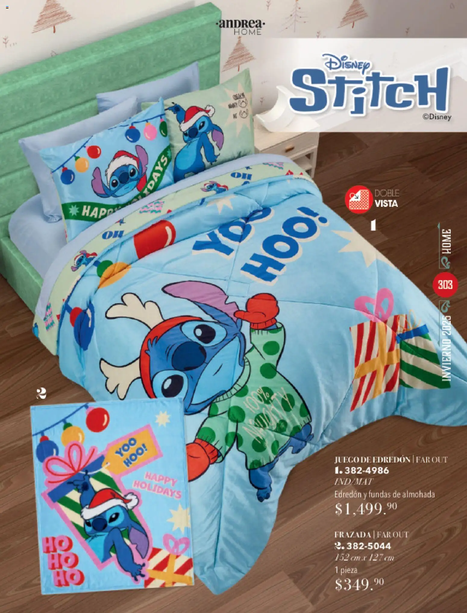 Nuevas ofertas de Andrea válidas en toda la República Mexicana desde el 26.11.2025. ¡Encuentra las mejores ofertas en Andrea catálogo Invierno! | Página: 303 | Productos: Juego, Almohada