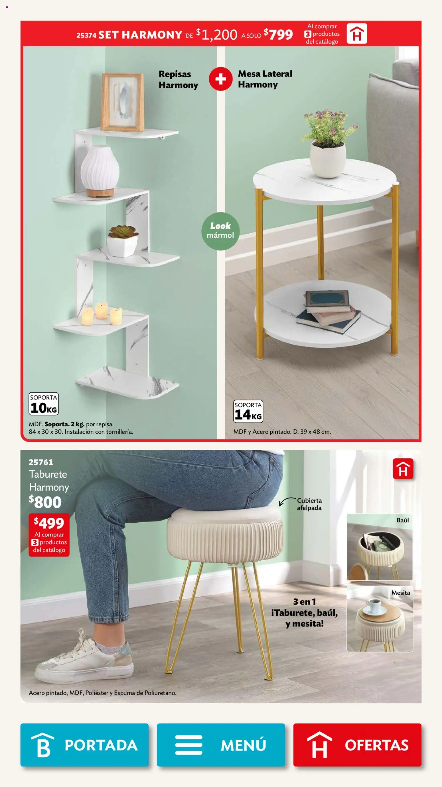 Nuevas ofertas de Betterware válidas en toda la República Mexicana desde el 02.02.2026. ¡Encuentra las mejores ofertas en Betterware campaña 2 2026! | Página: 15 | Productos: Espuma, Mesa