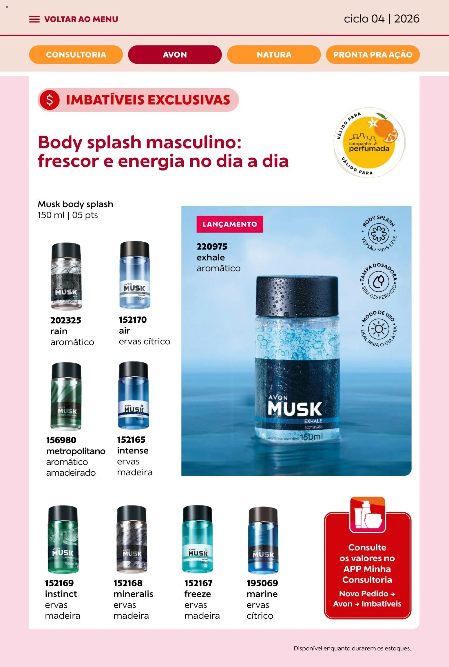 Avon Folheto - válido de 18.02.2026 | Página: 20 | Produtos: Body