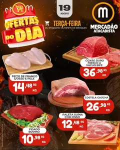 Mercadão Atacadista - Ofertas Carne - Pré-Visualização do folheto da loja Mercadão Atacadista, válido de 19.08.2025