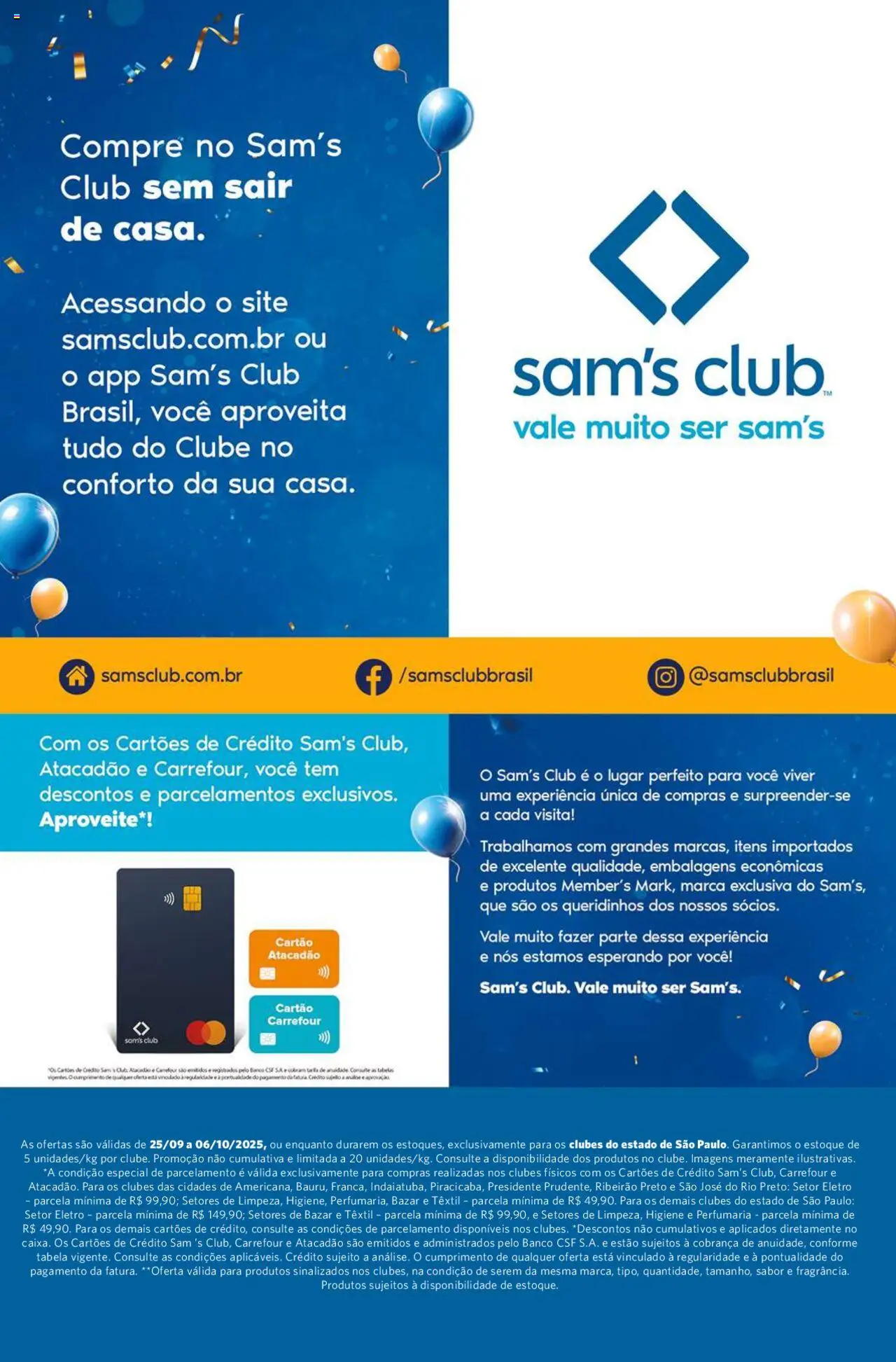 Sam's Club Folheto - válido de 25.09.2025 | Página: 17 | Produtos: Banco