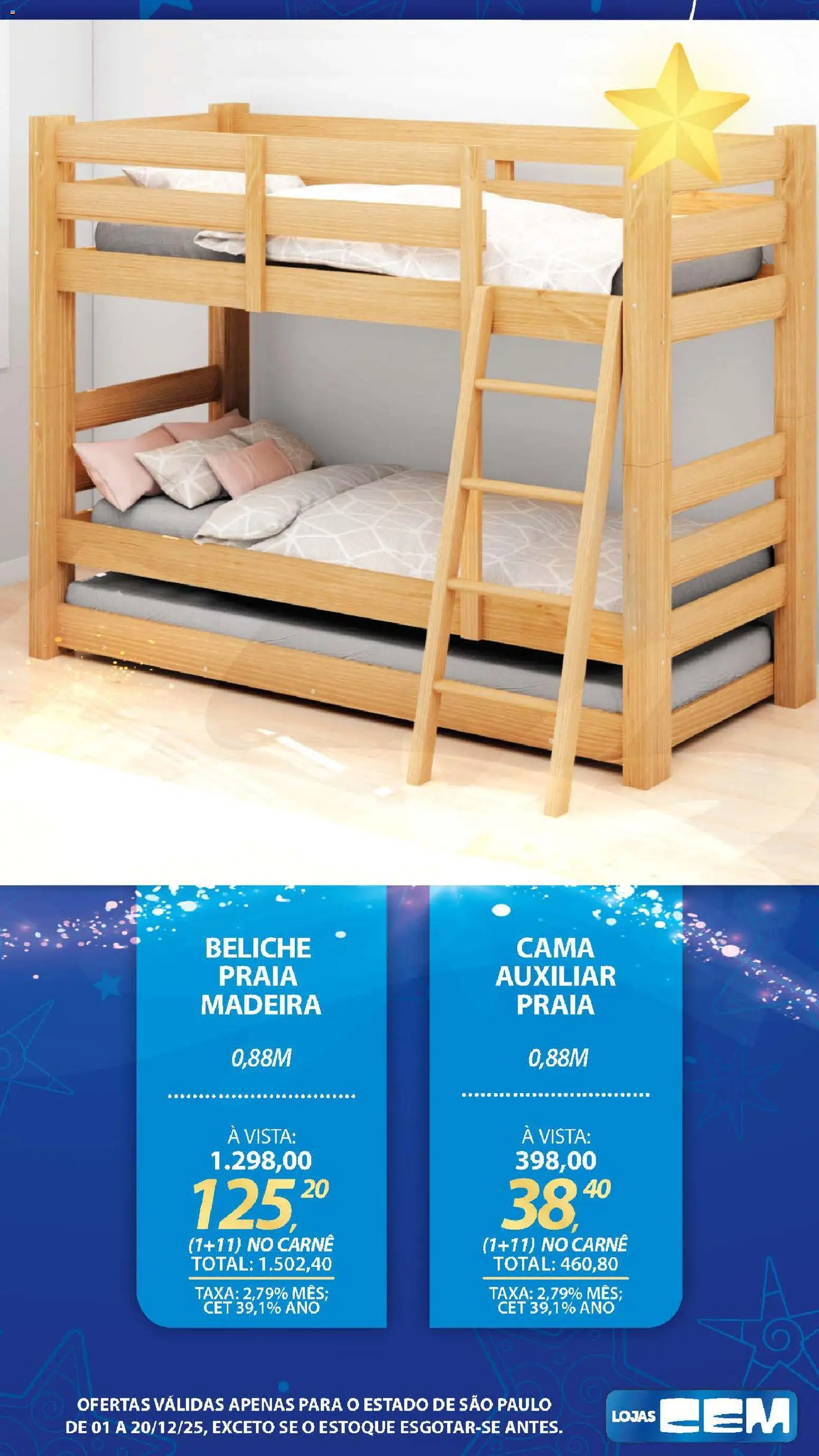 Lojas Cem Folheto - válido de 01.12.2025 | Página: 101 | Produtos: Cama, Carne