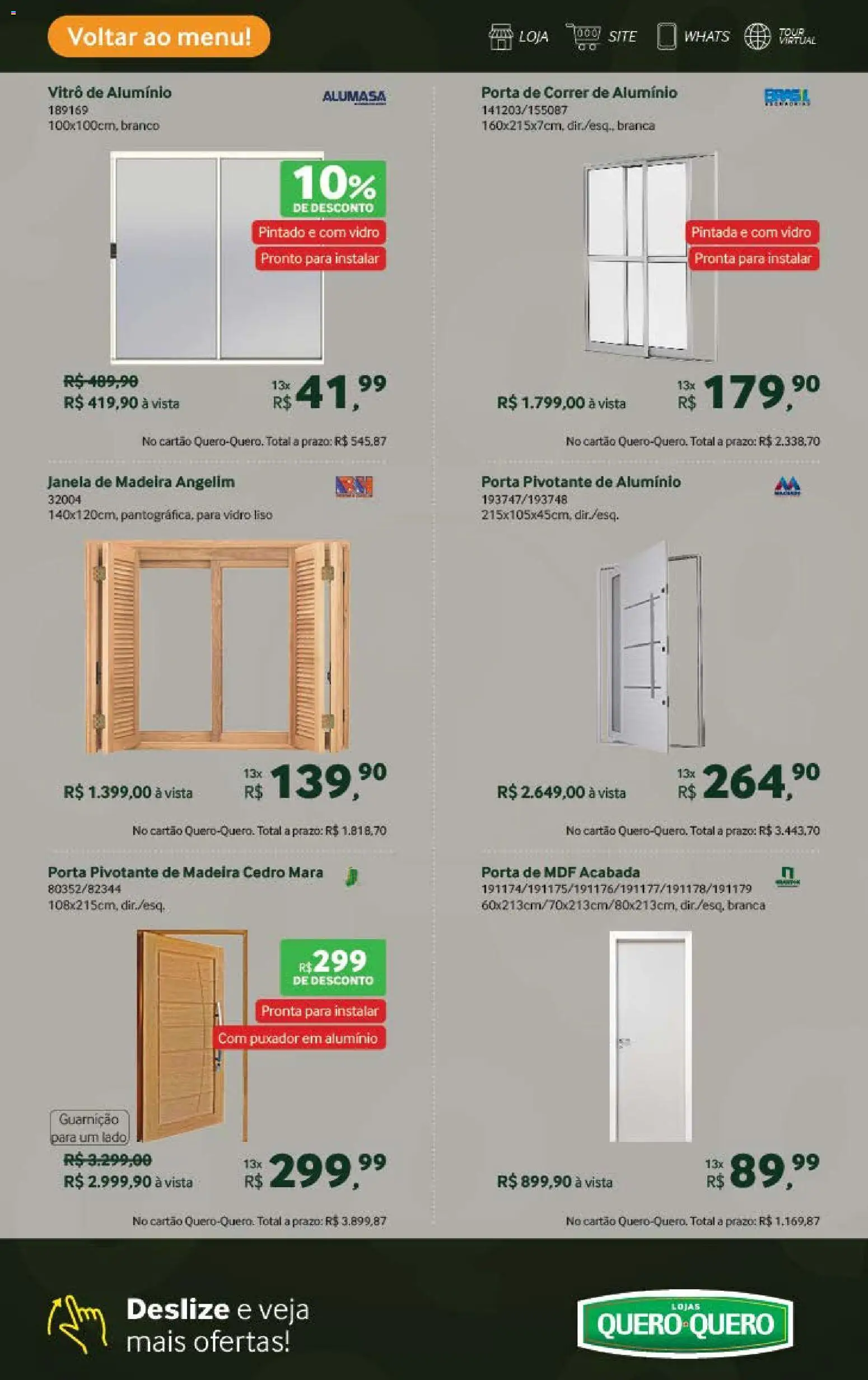 Lojas Quero-Quero Folheto - válido de 04.11.2025 | Página: 9 | Produtos: Porta, Guarnição, Janela