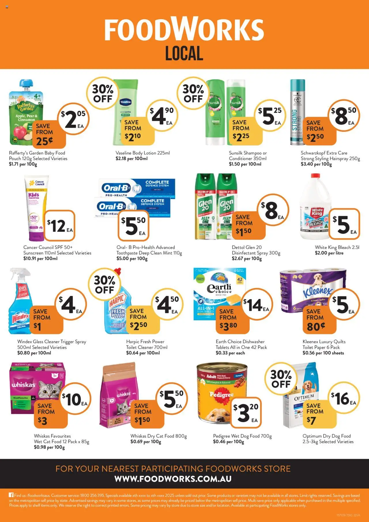 Foodworks catalogue - valid from 15.10.2025 | Page: 10 | Products: Shampoo, Lotion, Toothpaste, Pear
