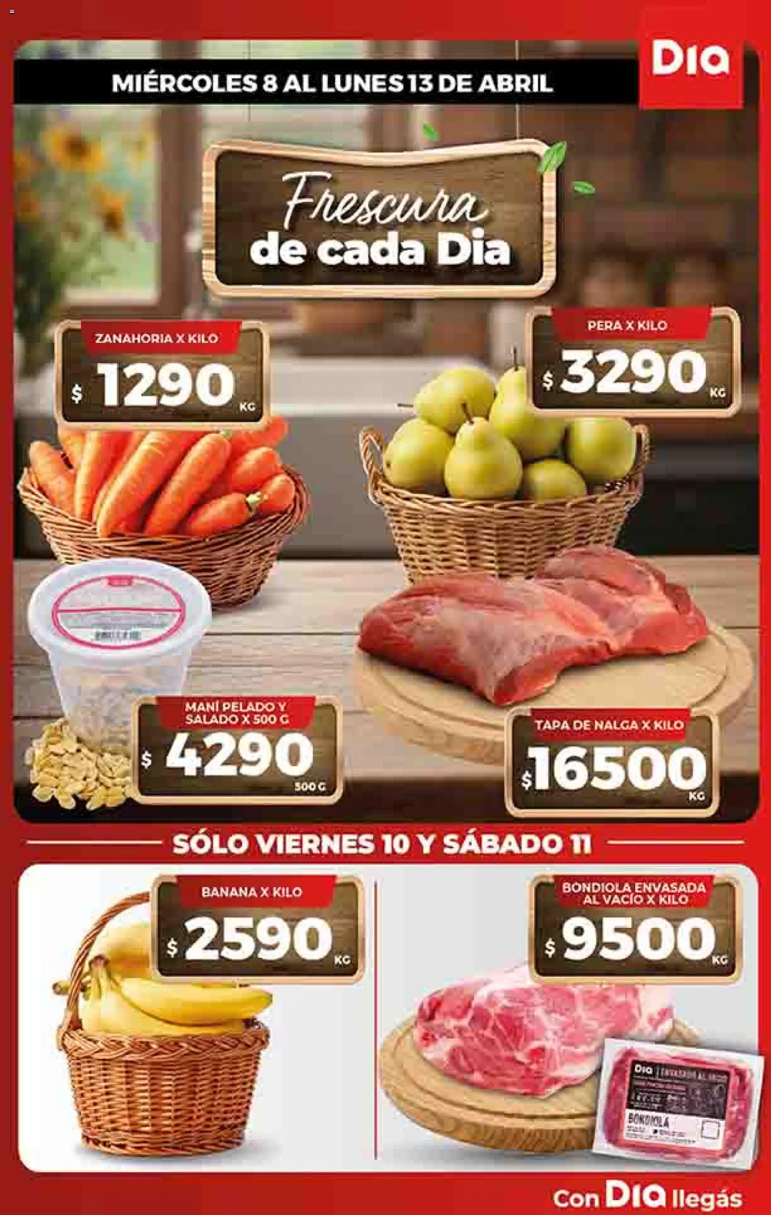 Dia - Ofertas │ válido desde el 08.04.2026 | Página: 5 | Productos: Banana, Pera, Mani, Zanahoria
