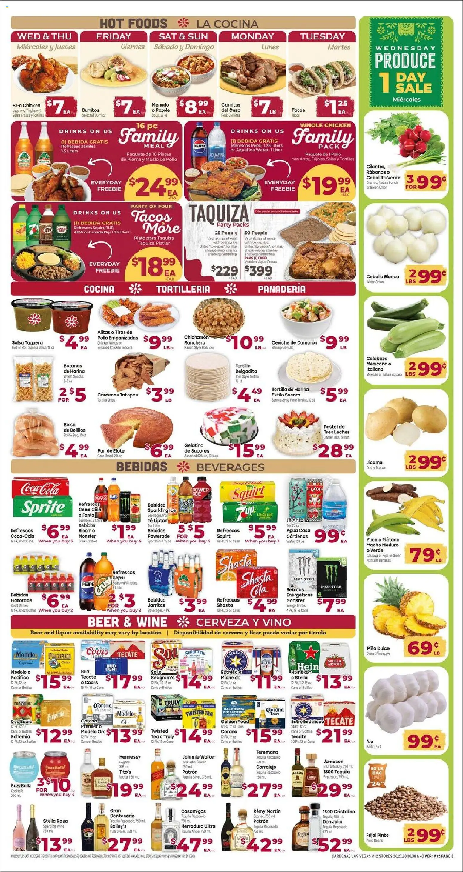 Cardenas Weekly Ad - NV - valid from 15.04.2026 | Page: 3 | Products: Pipe, Squash, Bananas, Tea