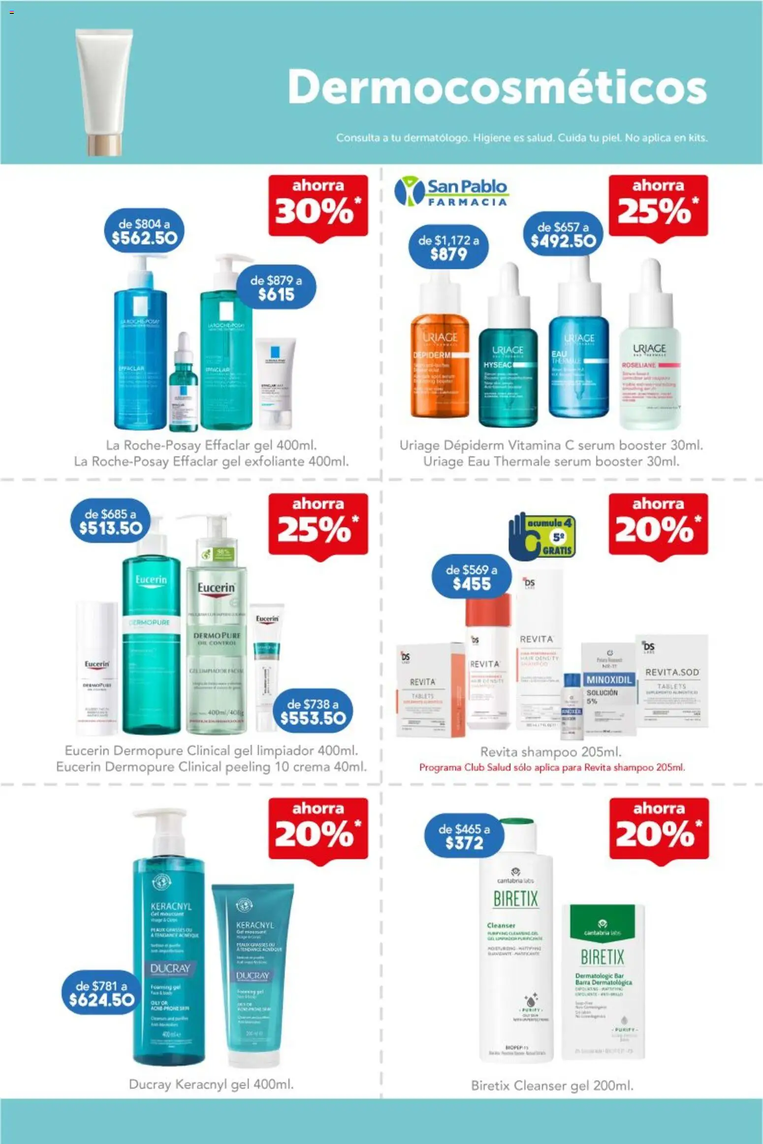 Nuevas ofertas de Farmacia San Pablo válidas en toda la República Mexicana desde el 18.01.2026. ¡Encuentra las mejores ofertas en Farmacia San Pablo catálogo! | Página: 13 | Productos: Serum, Crema, Limpiador, Barra