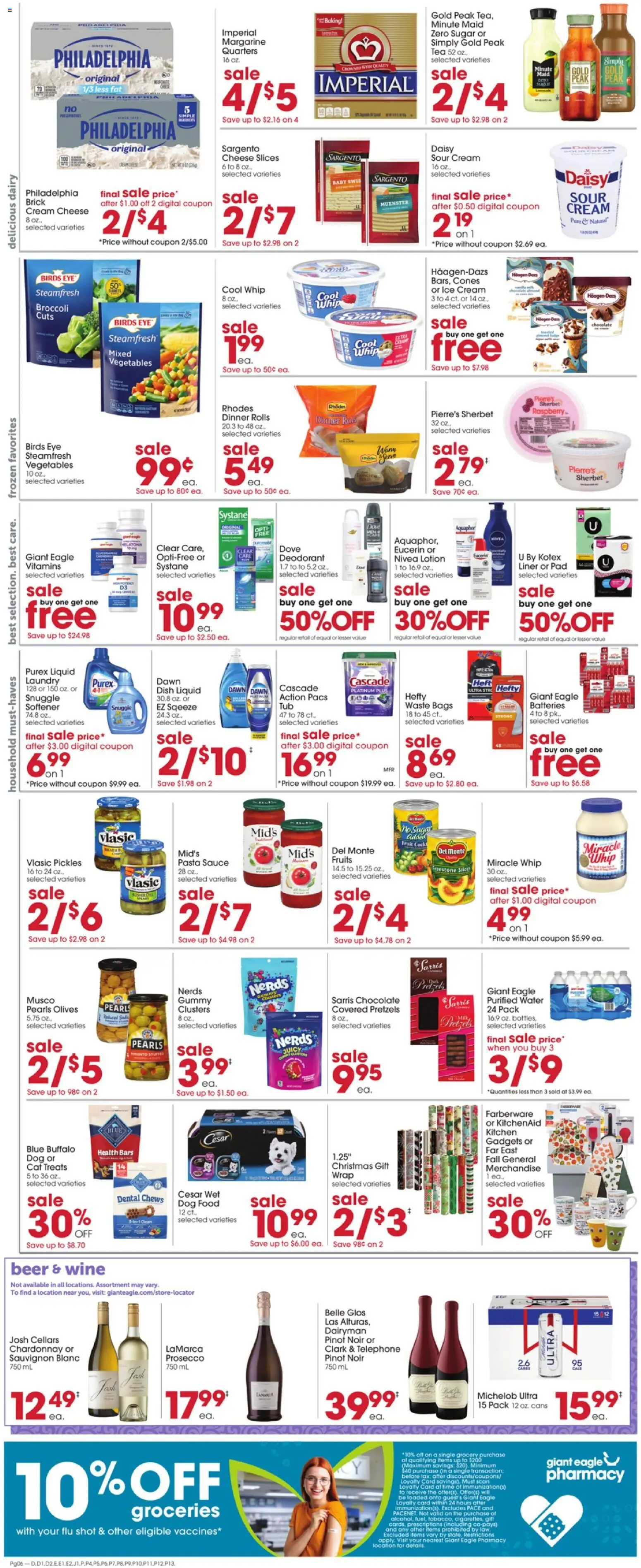 Giant Eagle Black Friday - valid from 20.11.2025 | Page: 8 | Products: Chocolate, Pasta, Water, Vegetables