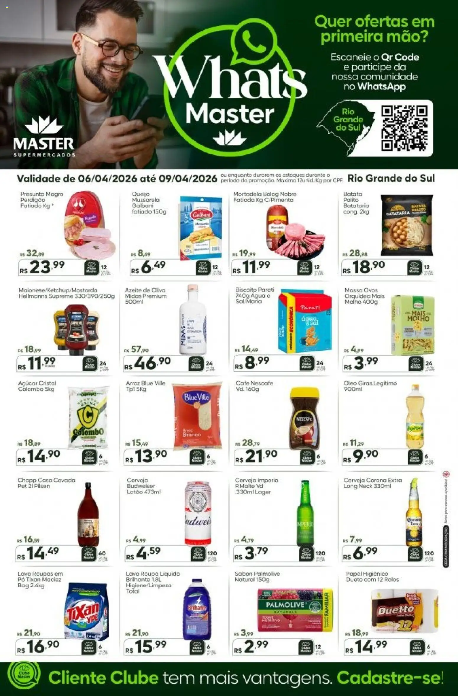 Master Folheto - válido de 06.04.2026 | Página: 1 | Produtos: Pó, Café, Açúcar, Azeite