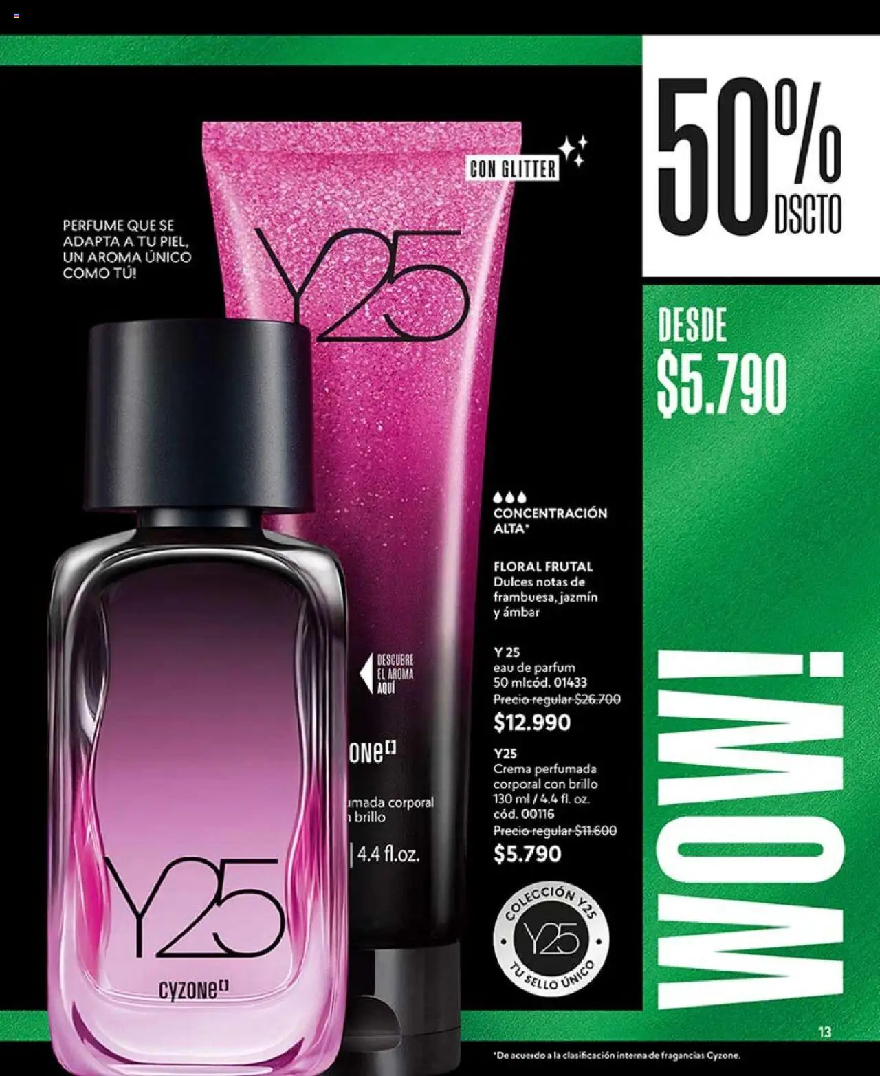 Catálogo CyZone Campaña 17 │ válido desde el 14.10.2025 | Página: 13 | Productos: Brillo, Glitter, Perfume, Crema