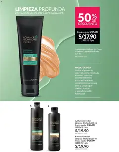 Vista previa de folleto Avon - Ciclo 19 de la Avon válido desde 01.12.2025 | Página: 179 | Productos: Exfoliante, Shampoo, Acondicionador