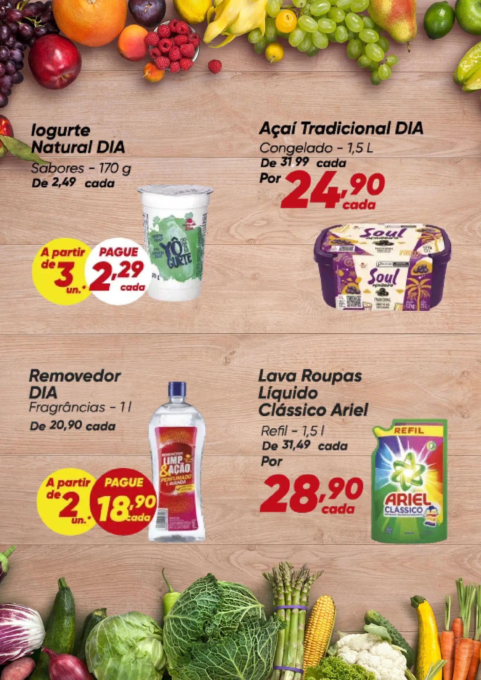 Dia Folheto - válido de 02.03.2026 | Página: 4 | Produtos: Ariel, Roupas, Açaí