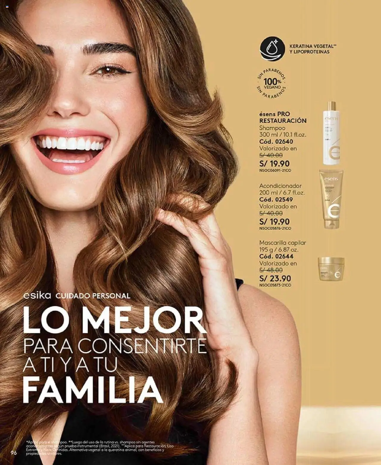 Catálogo Ésika válido desde 23.06.2025 | Página: 96 | Productos: Shampoo, Acondicionador