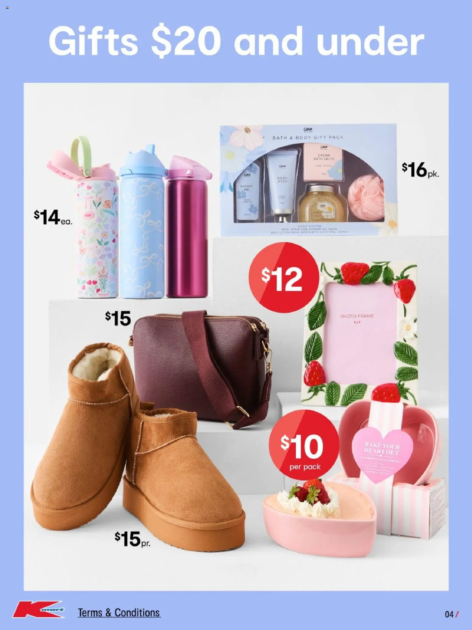 Kmart catalogue - valid from 16.04.2026 | Page: 4 | Products: Bath, Shower, Photo frame, Shower gel