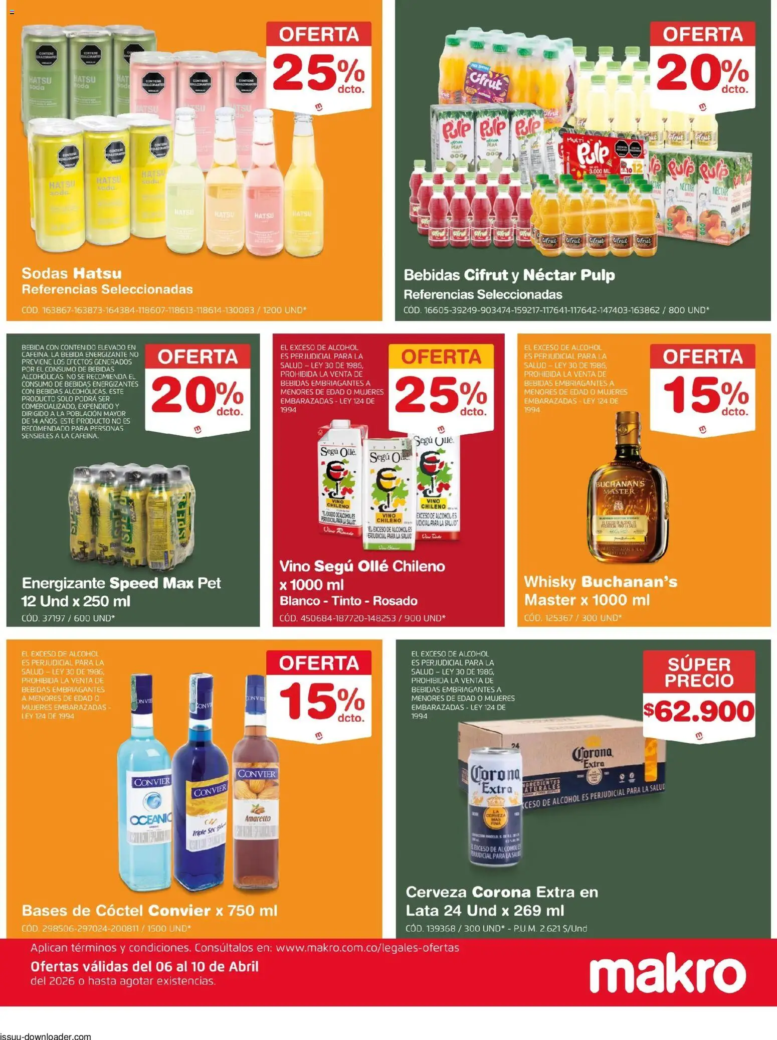 Makro revista - valida desde el 06.04.2026 | Página: 6 | Productos: Whisky, Biombo, Mandolina, Cerveza