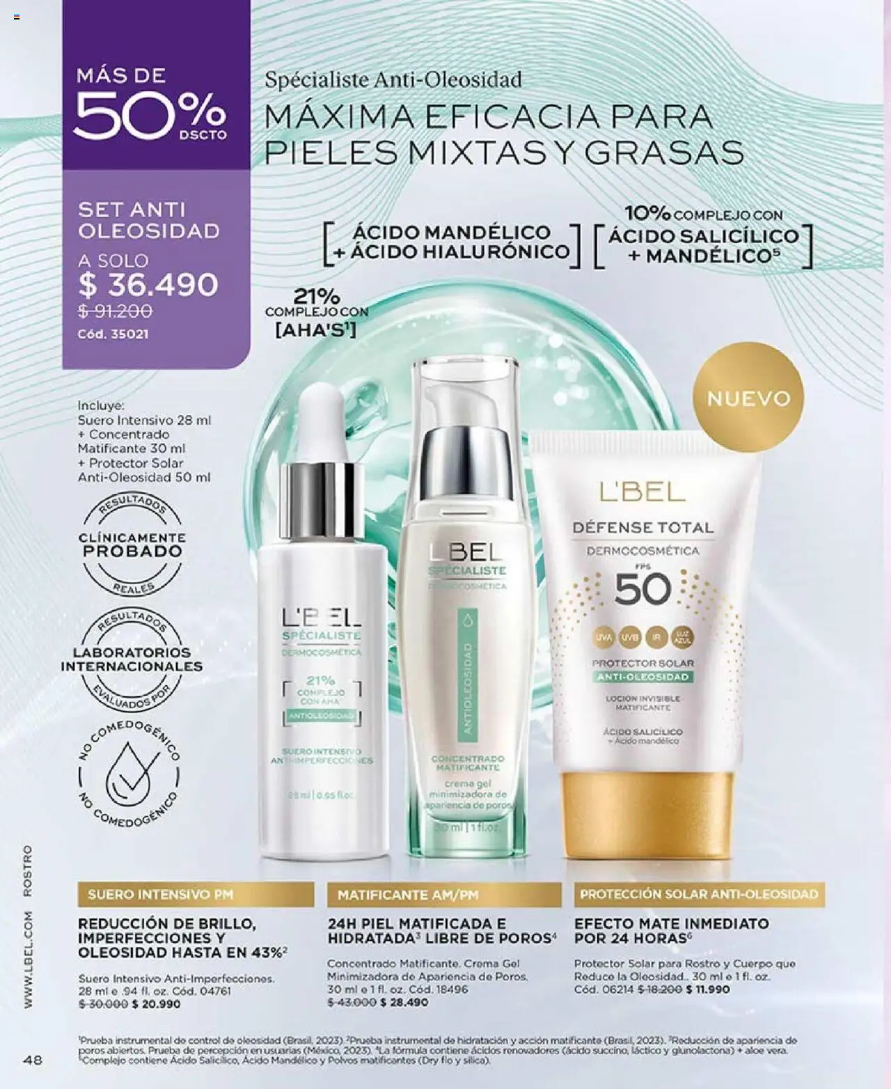 Catálogo L'Bel Campaña 13 │ válido desde el 29.07.2025 | Página: 48 | Productos: Loción, Mate, Protector solar, Crema