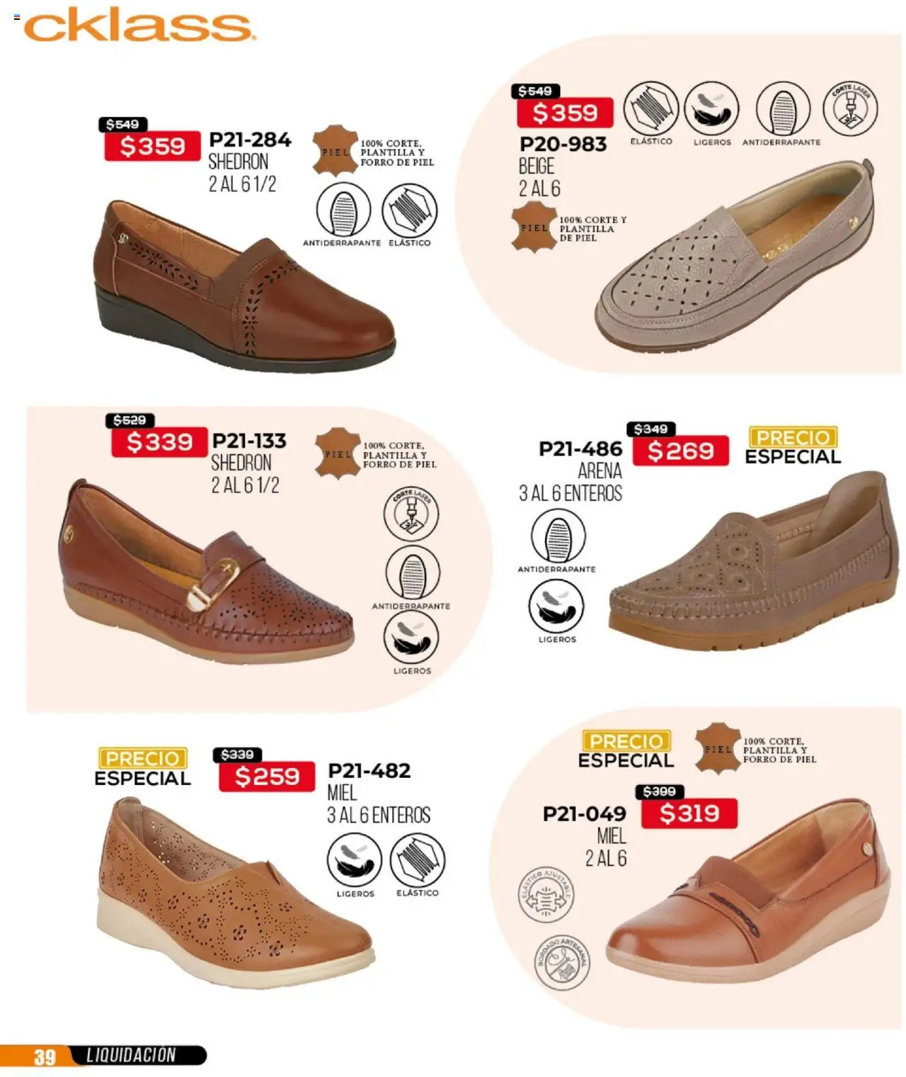 Nuevas ofertas de Cklass válidas en toda la República Mexicana desde el 22.09.2025. ¡Encuentra las mejores ofertas en Cklass - Catálogo Liquidación Calzado! | Página: 40