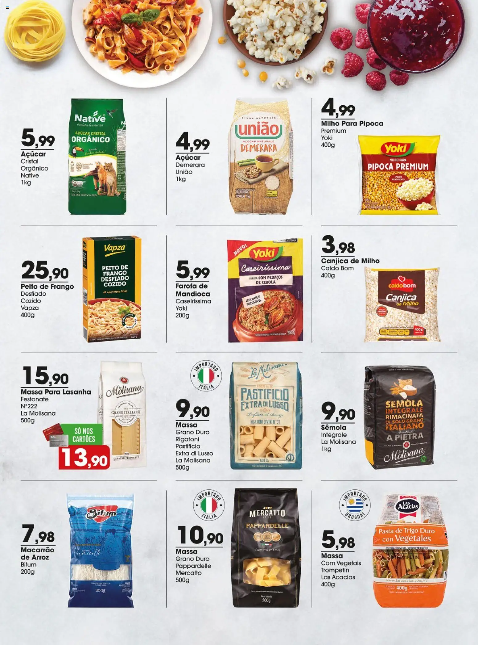 Zaffari Folheto - válido de 28.04.2026 | Página: 5 | Produtos: Cebola, Mandioca, Lasanha, Açúcar