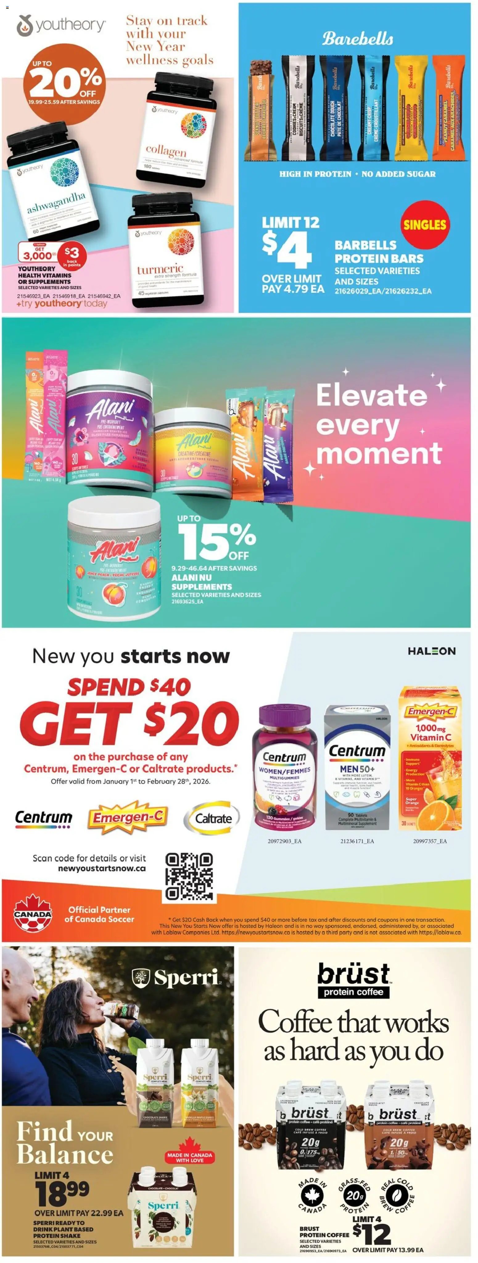 Real Canadian Superstore flyer valid from 01.01.2026 | Page: 23 | Products: Cookies, Butter, Coffee, Chocolate