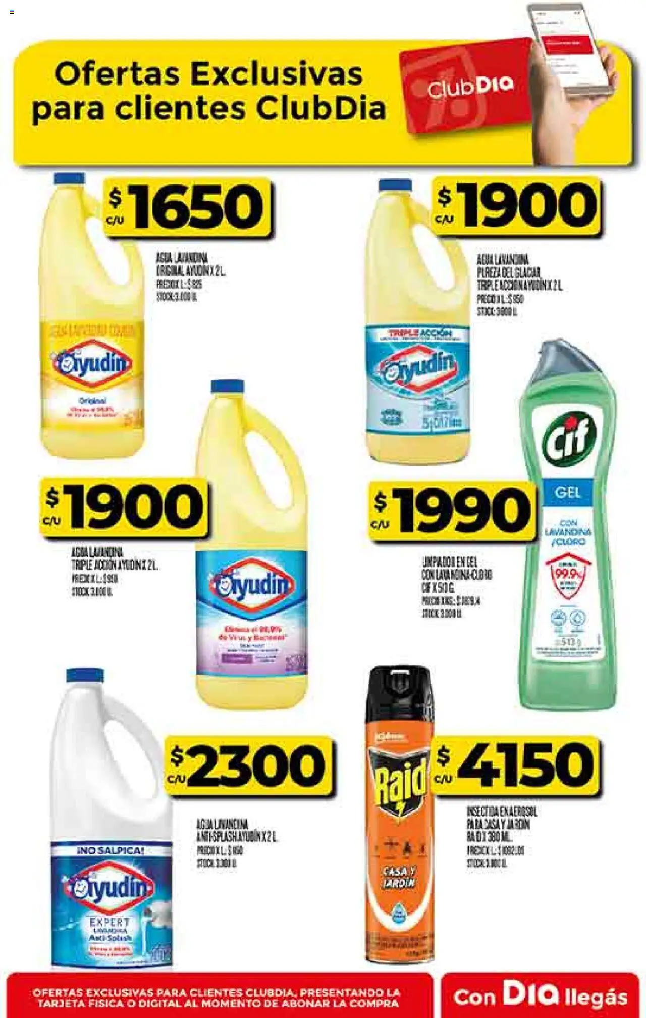 Supermercado DIA Ofertas - Salta y Jujuy │ válido desde el 06.08.2025 | Página: 56 | Productos: Lavandina, Agua