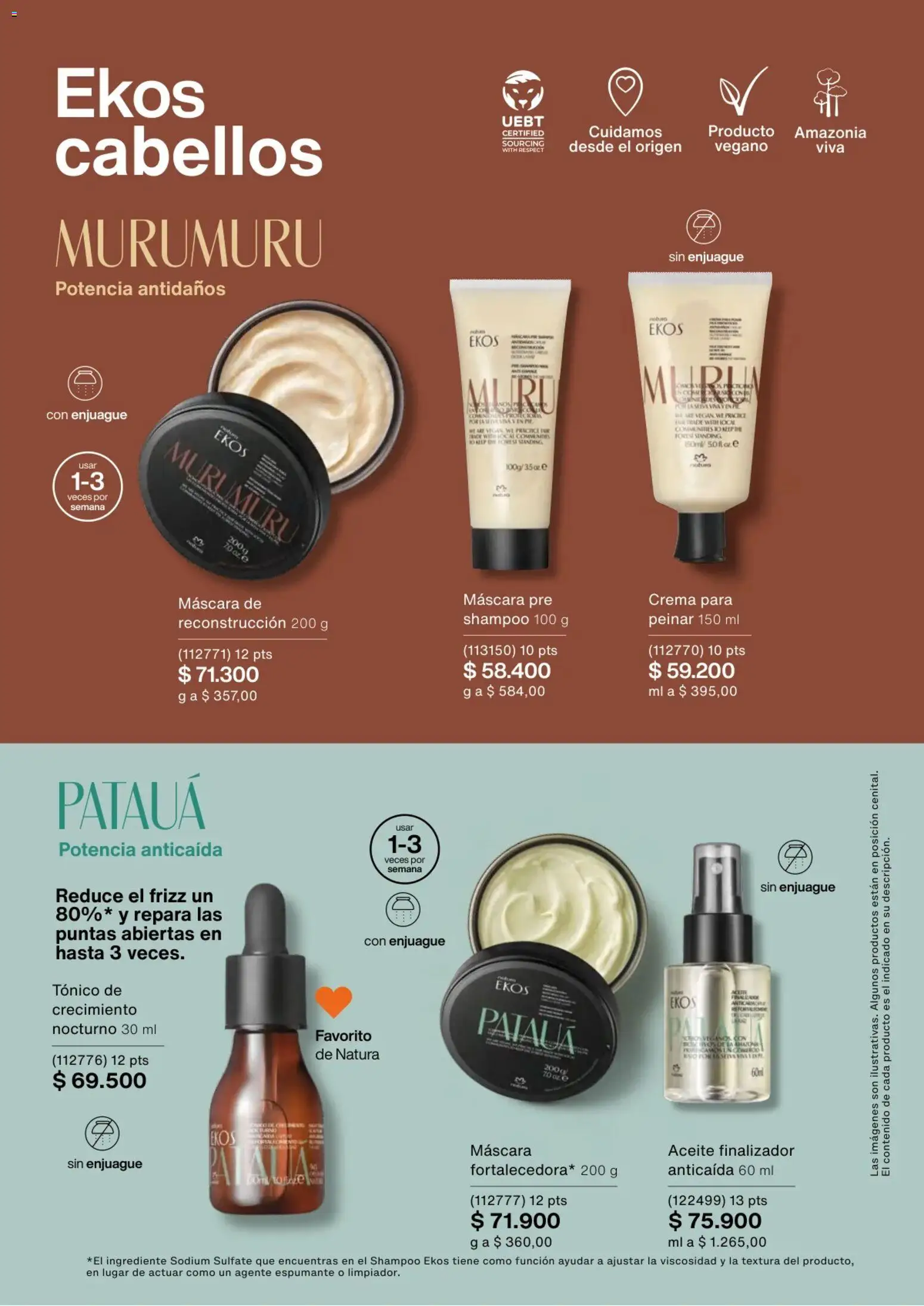 Natura revista - valida desde el 02.01.2026 | Página: 137 | Productos: Crema, Shampoo, Máscara, Aceite