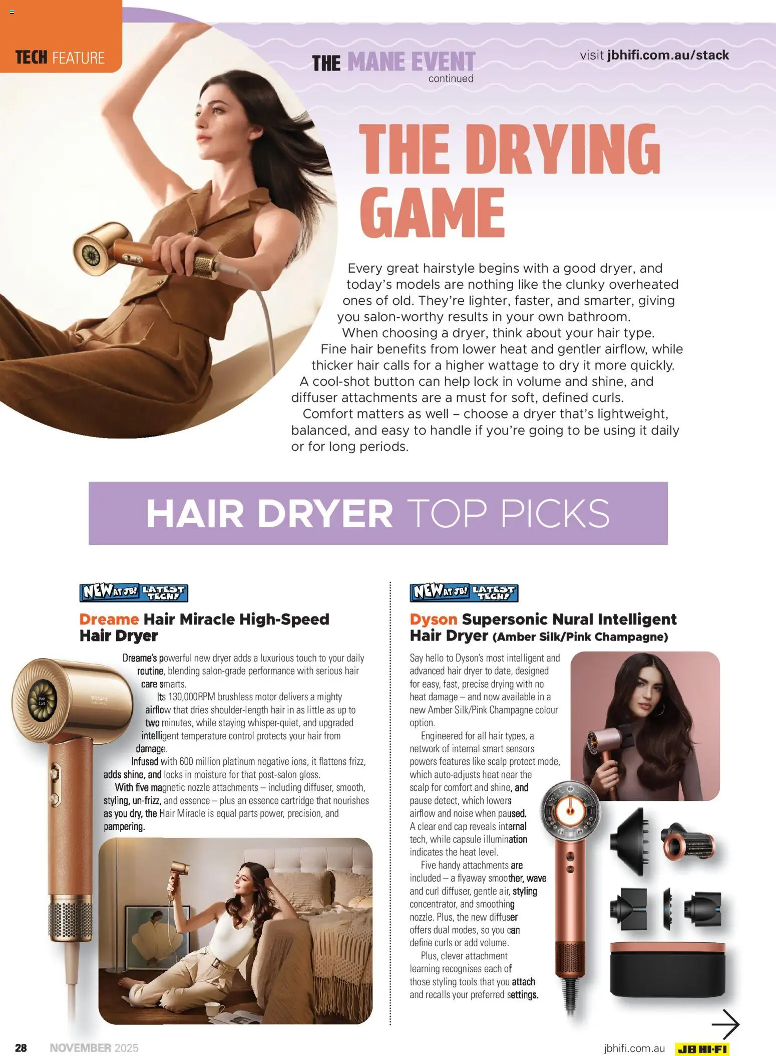 JB Hi-Fi catalogue - valid from 01.11.2025 | Page: 28 | Products: Game, Dryer, Tools, Hair dryer
