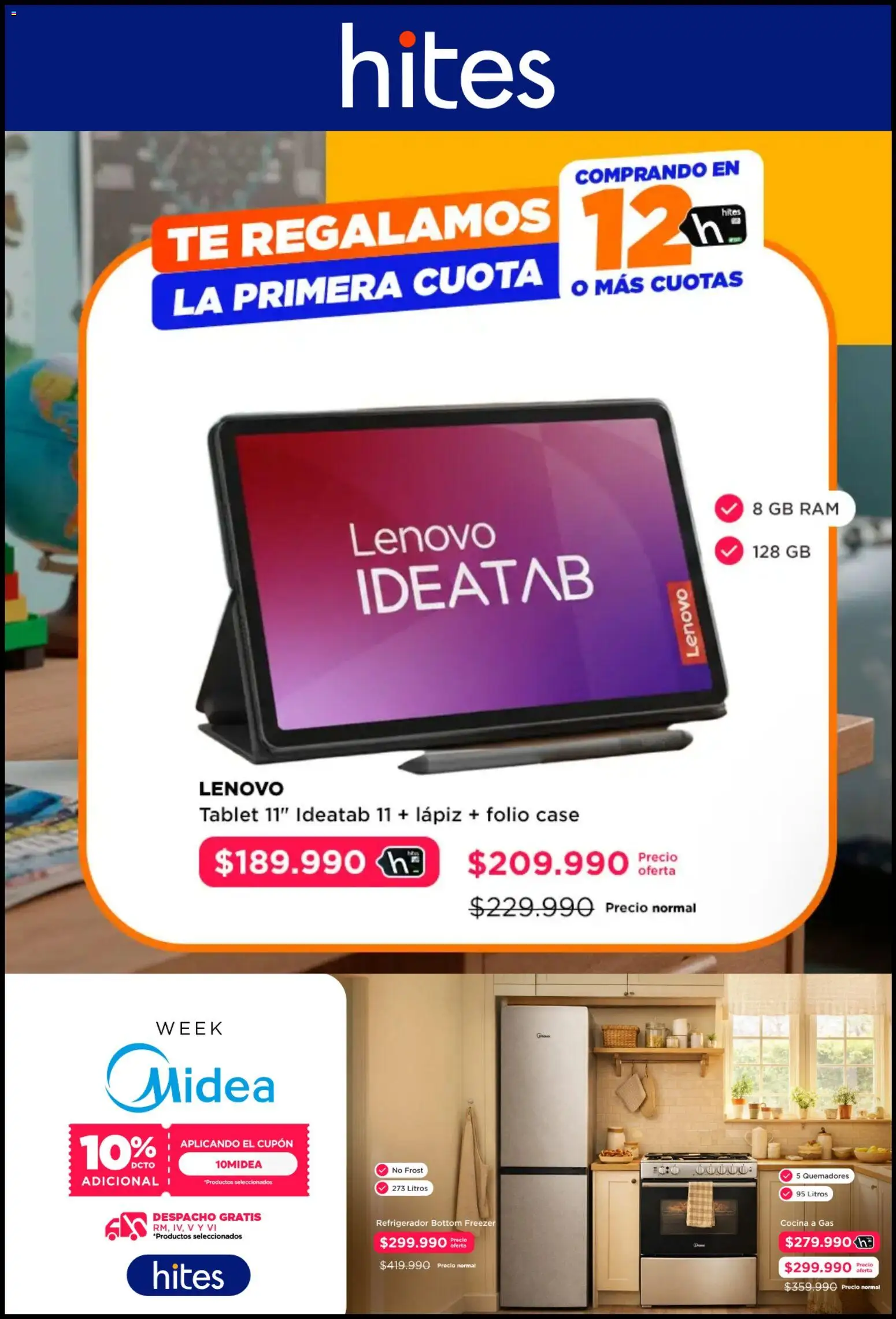 Hites ofertas  │ válido desde el 03.03.2026 | Página: 7 | Productos: Tablet, Cocina, Freezer, Té