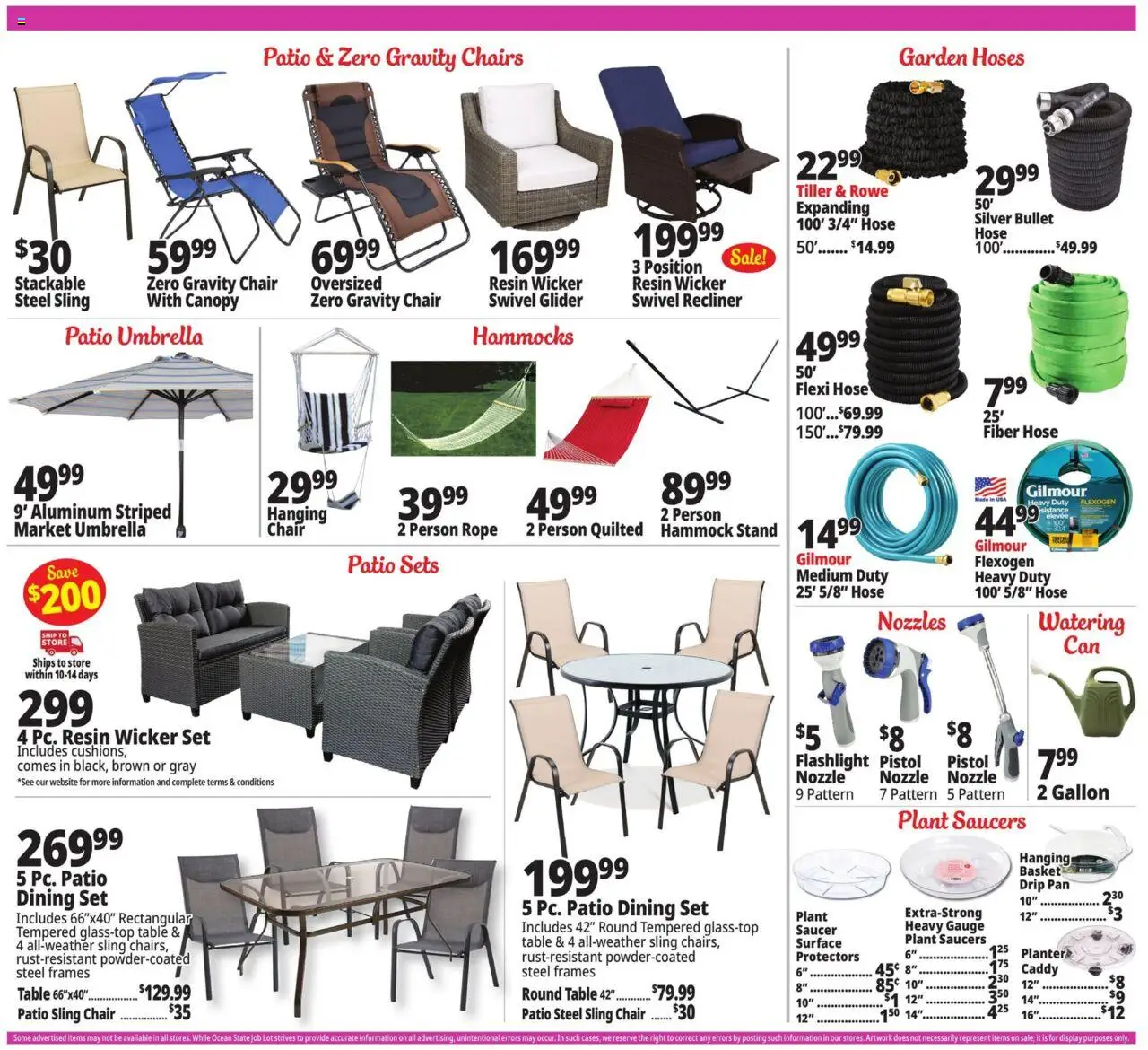Ocean State Job Lot Weekly Ad - valid from 07.08.2025 | Page: 7 | Products: Swivel, Basket, Pan, Umbrella