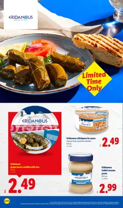 Preview of Lidl weekly ads valid from 25.03.2026 | Page: 4 | Products: Chickpeas, Rice, Spices, Sauce
