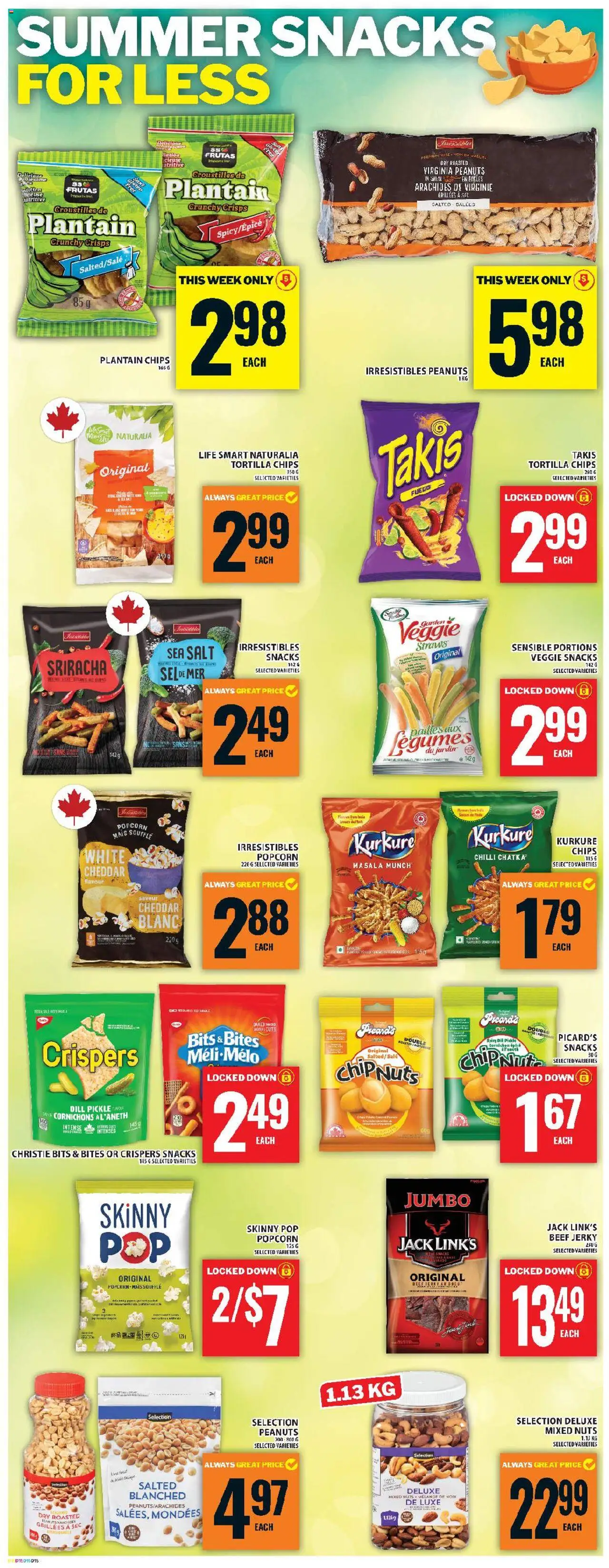 Food Basics flyer valid from 31.07.2025 | Page: 17 | Products: Beef, Chips, Nuts
