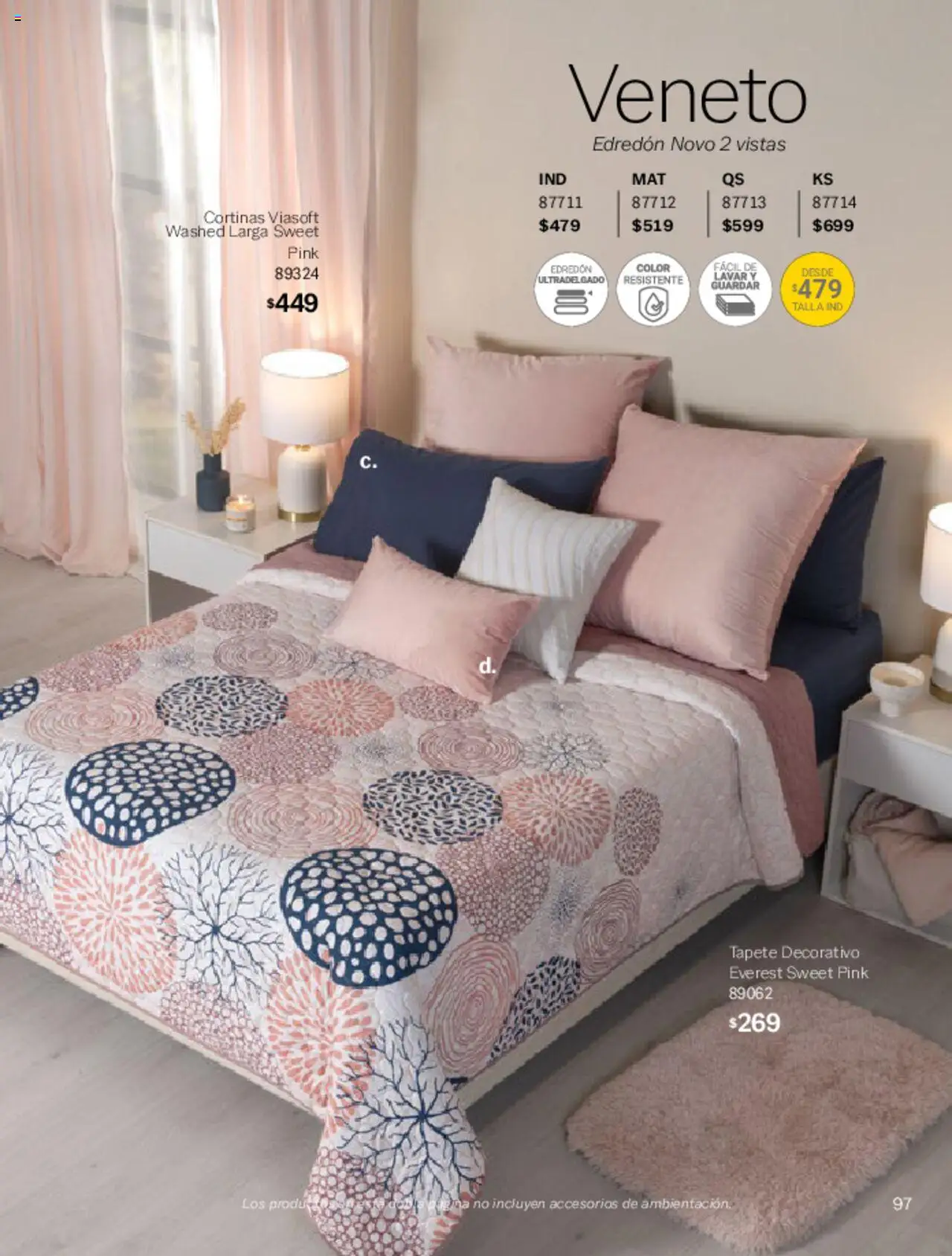 Nuevas ofertas de Vianney válidas en toda la República Mexicana desde el 07.03.2025. ¡Encuentra las mejores ofertas en Vianney catálogo Primavera! | Página: 99 | Productos: Cortinas, Tapete