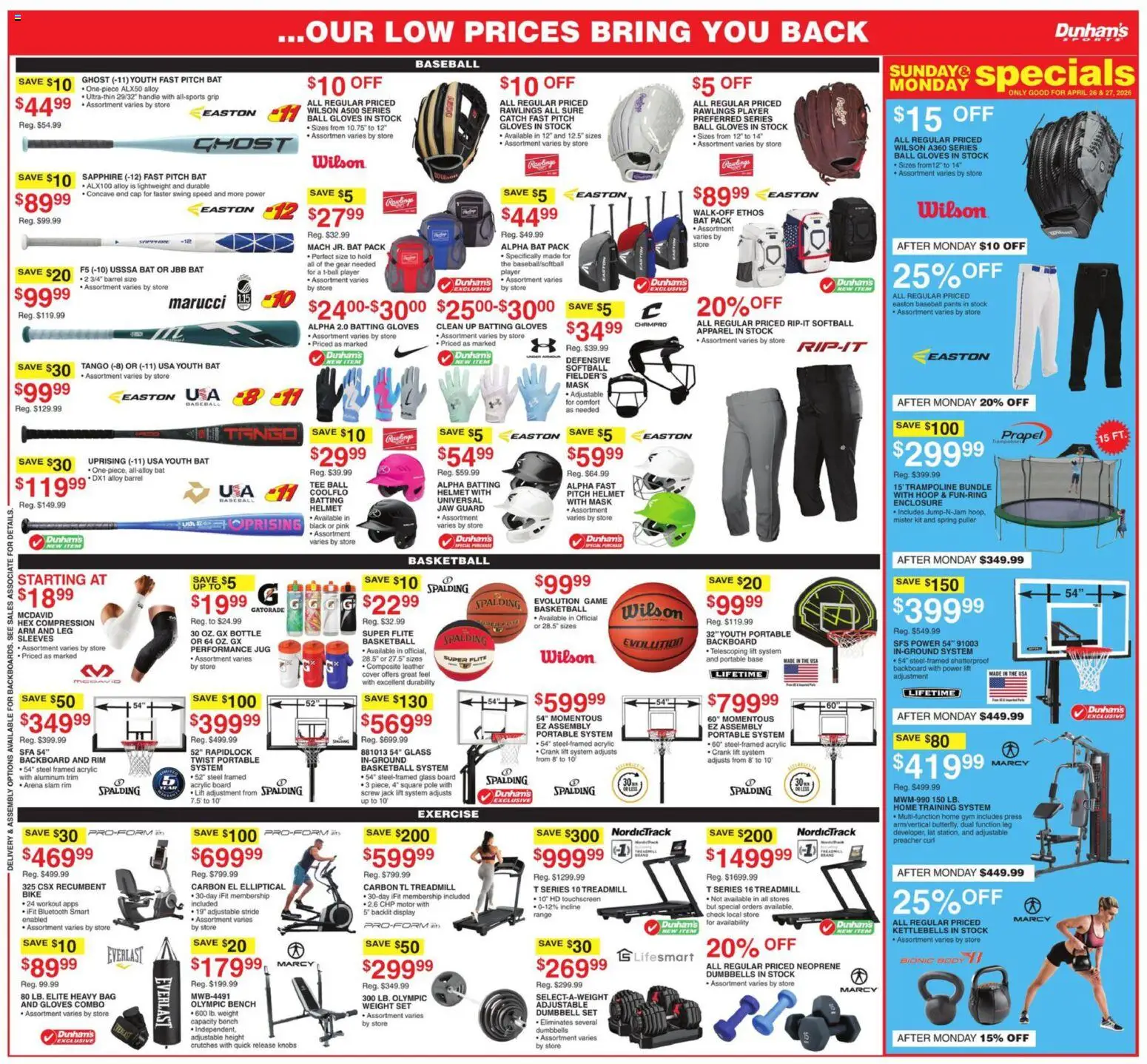 Dunham's Sports Weekly Ad - valid from 25.04.2026 | Page: 9 | Products: Press, Screw, Mask, Player
