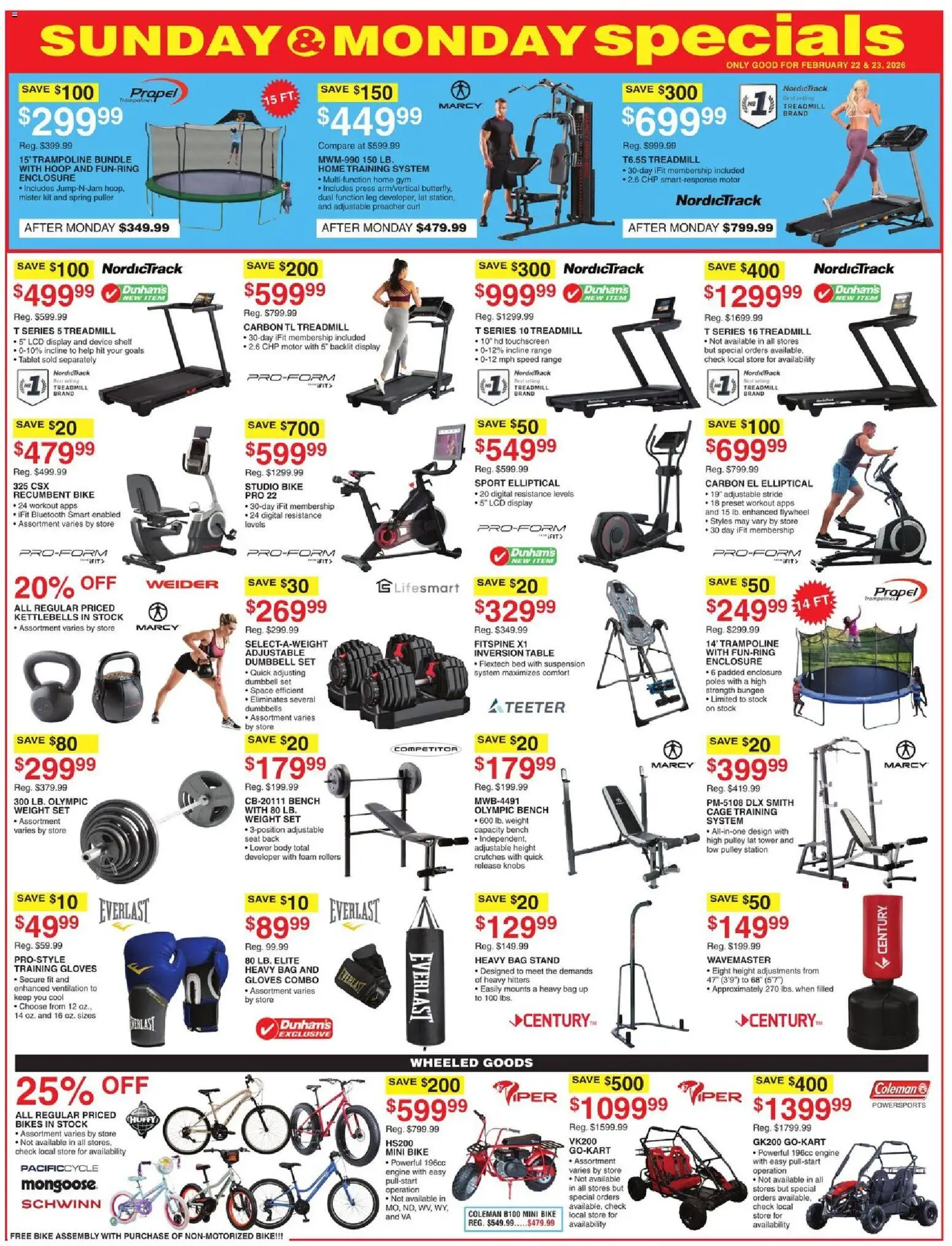 Dunham's Sports Weekly Ad - valid from 21.02.2026 | Page: 9 | Products: Bed, Shelf, Tablet, Bag