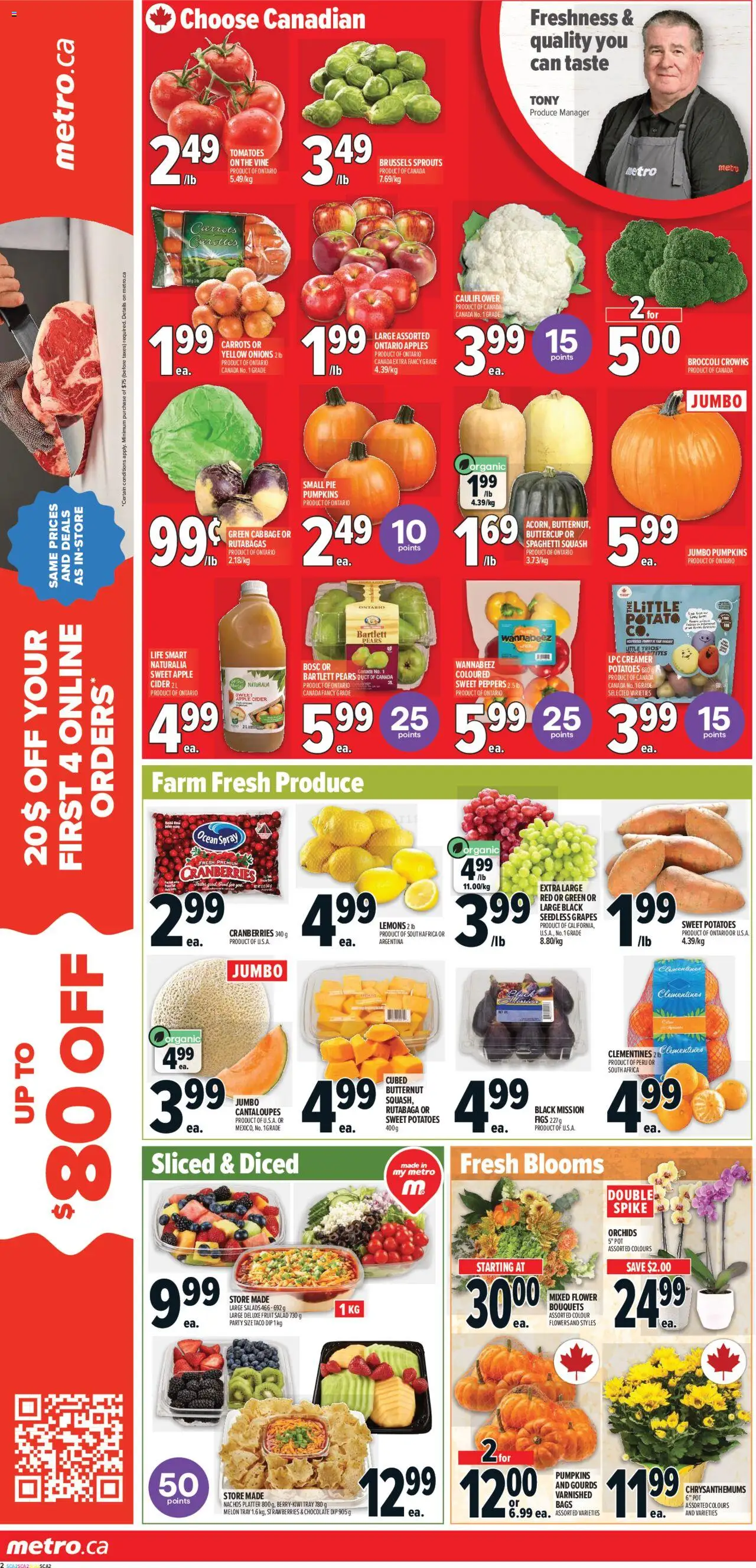 Metro flyer valid from 09.10.2025 | Page: 7 | Products: Strawberries, Salad, Apples, Tomatoes