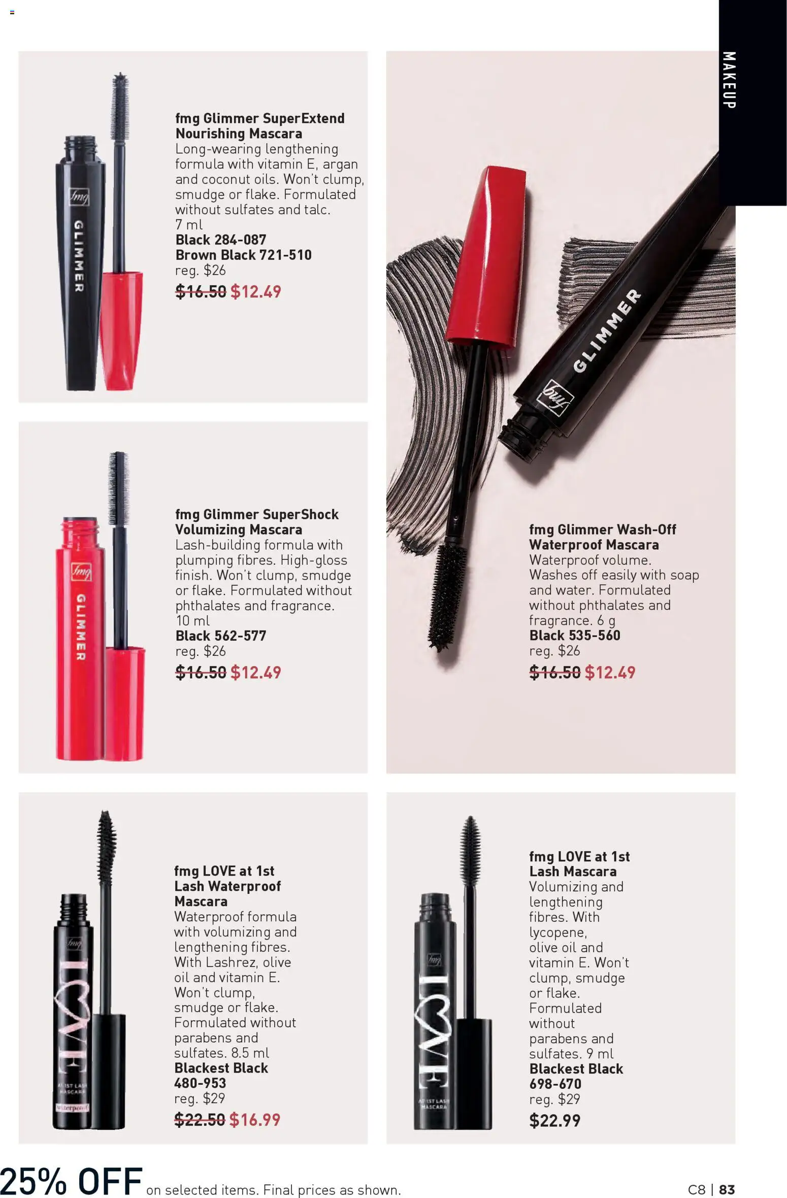 Avon flyer valid from 09.04.2026 | Page: 83 | Products: Mascara, Soap, Oil