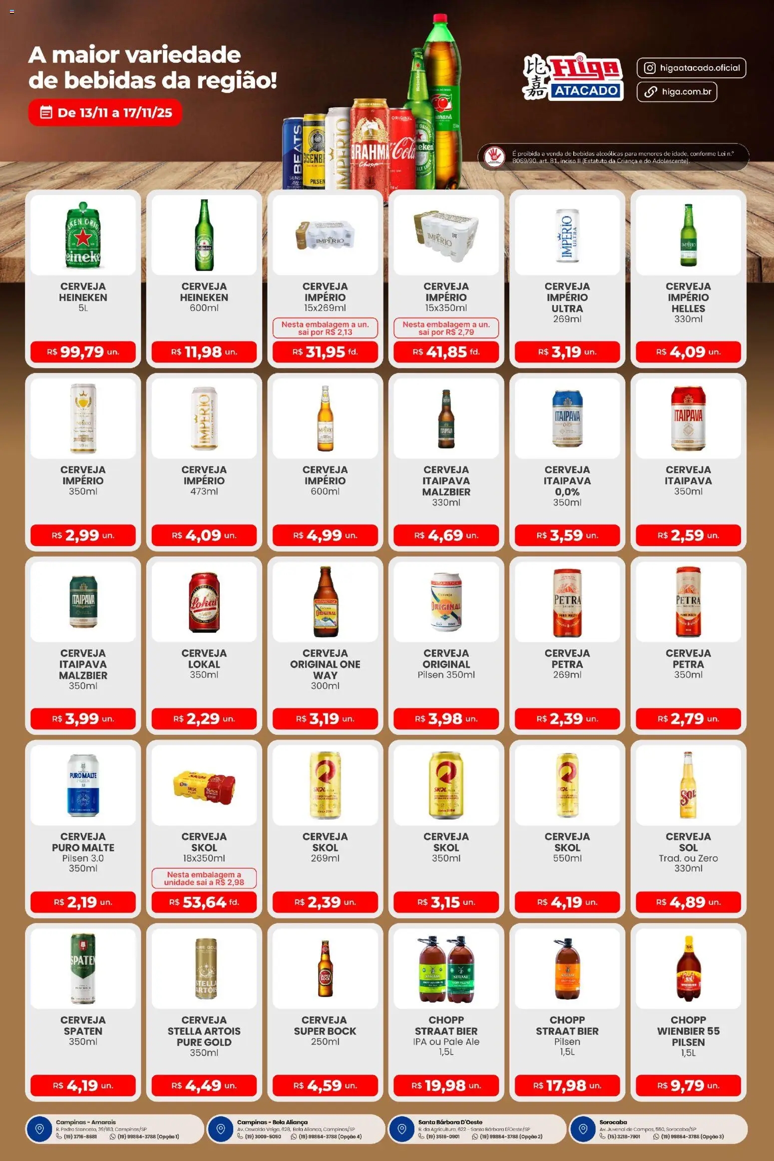 Higa Atacado Folheto - válido de 13.11.2025 | Página: 2 | Produtos: Cola, Cerveja, Cerveja Heineken, Heineken