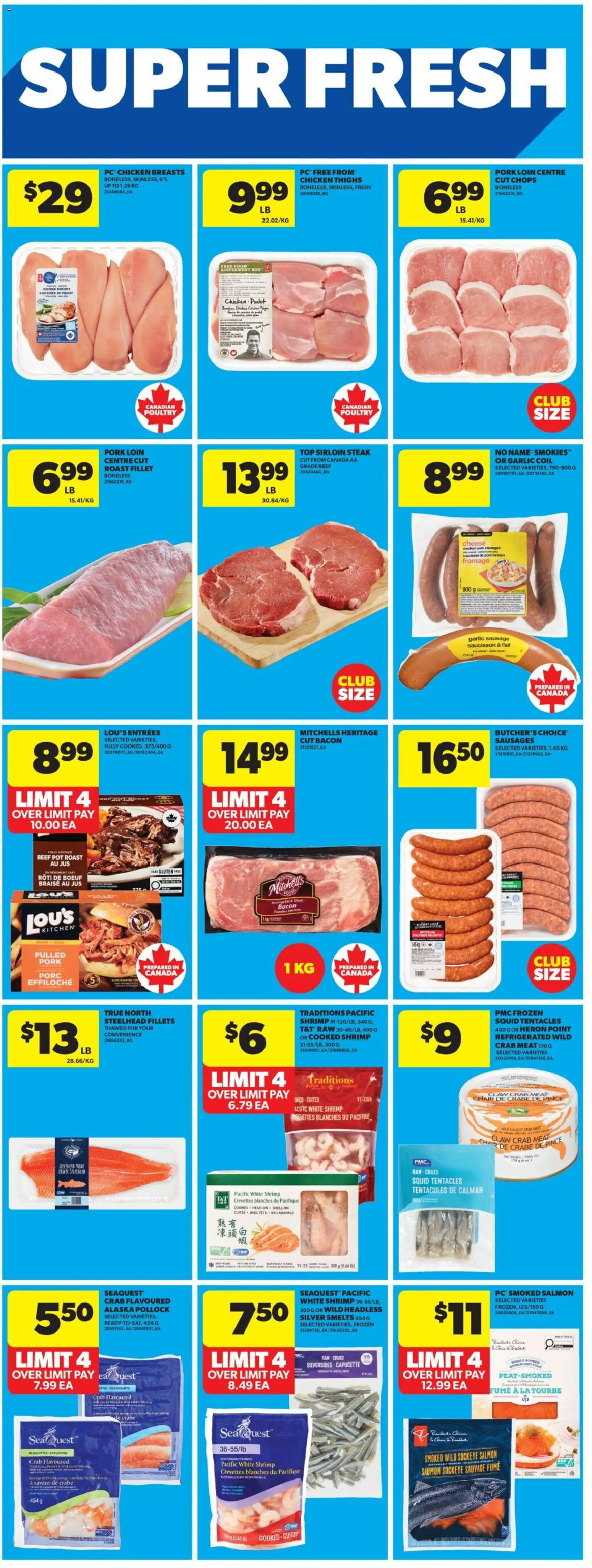 Real Canadian Superstore flyer valid from 30.04.2026 | Page: 27 | Products: Chicken breasts, Chair, Cheese, Pork