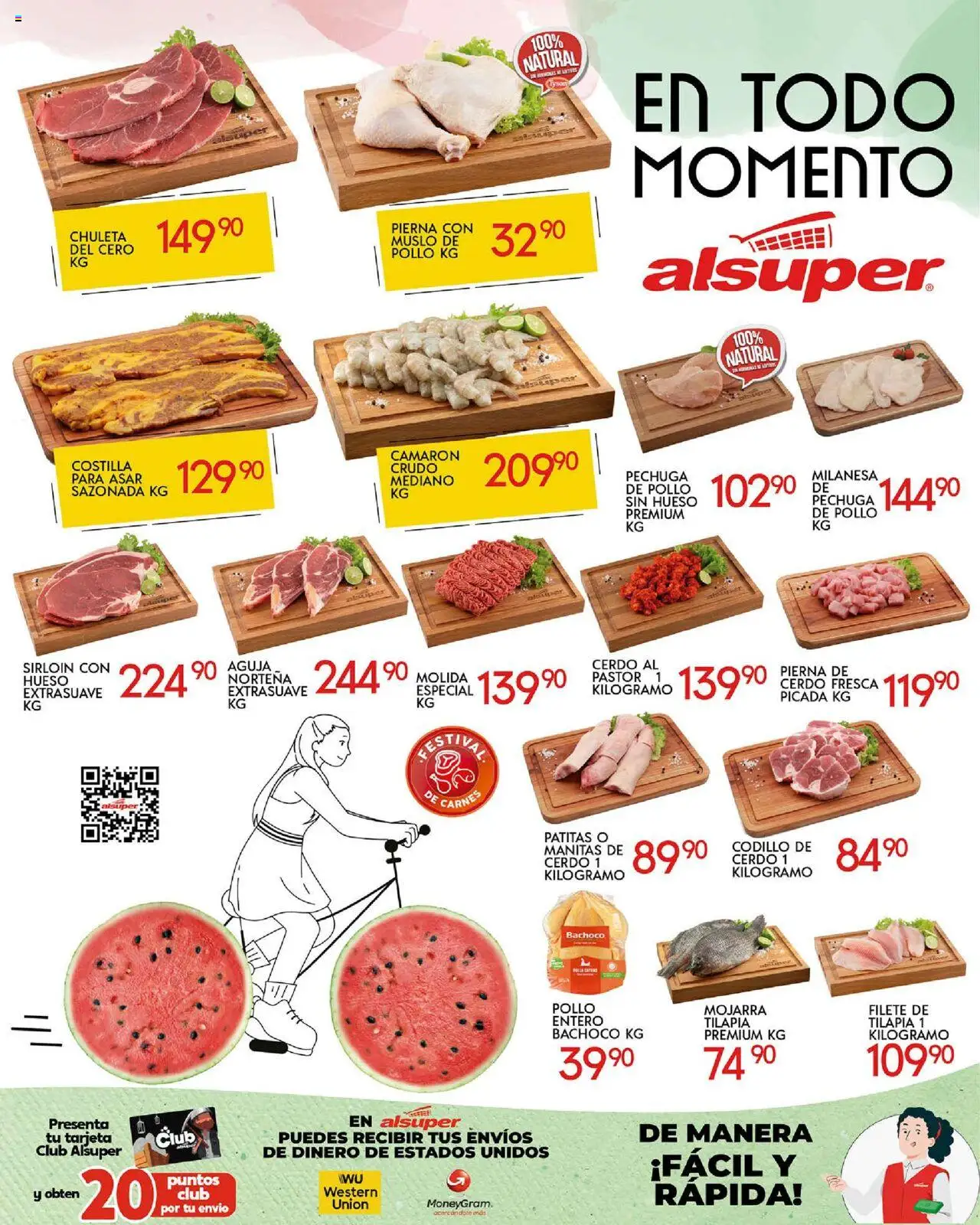 Nuevas ofertas de Alsuper válidas en toda la República Mexicana desde el 10.10.2025. ¡Encuentra las mejores ofertas en Alsuper - Folleto Zacatecas! | Página: 8 | Productos: Pollo, Milanesa, Cerdo