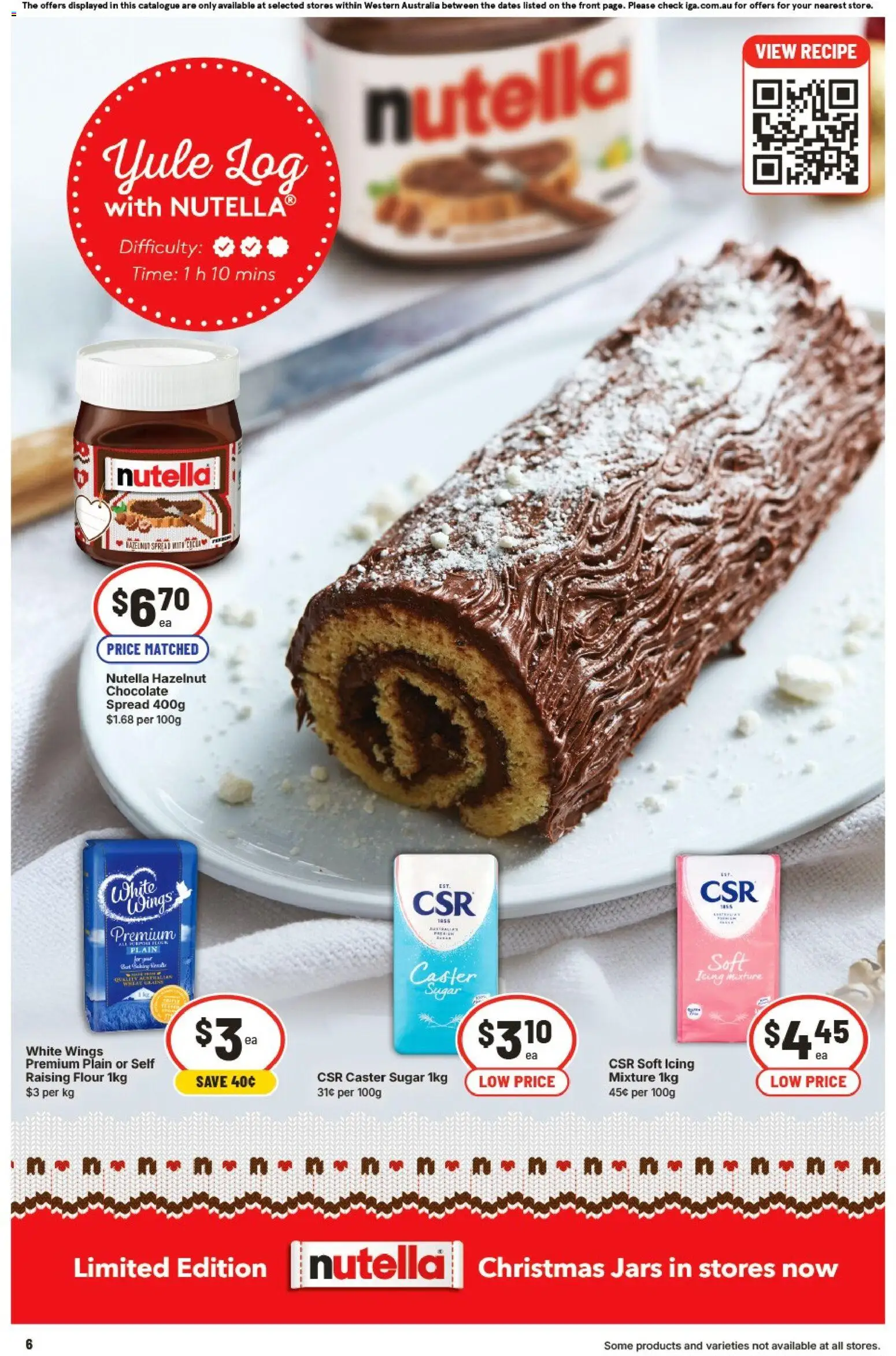 IGA catalogue - valid from 26.11.2025 | Page: 9 | Products: Flour, Chocolate, Nutella, Sugar