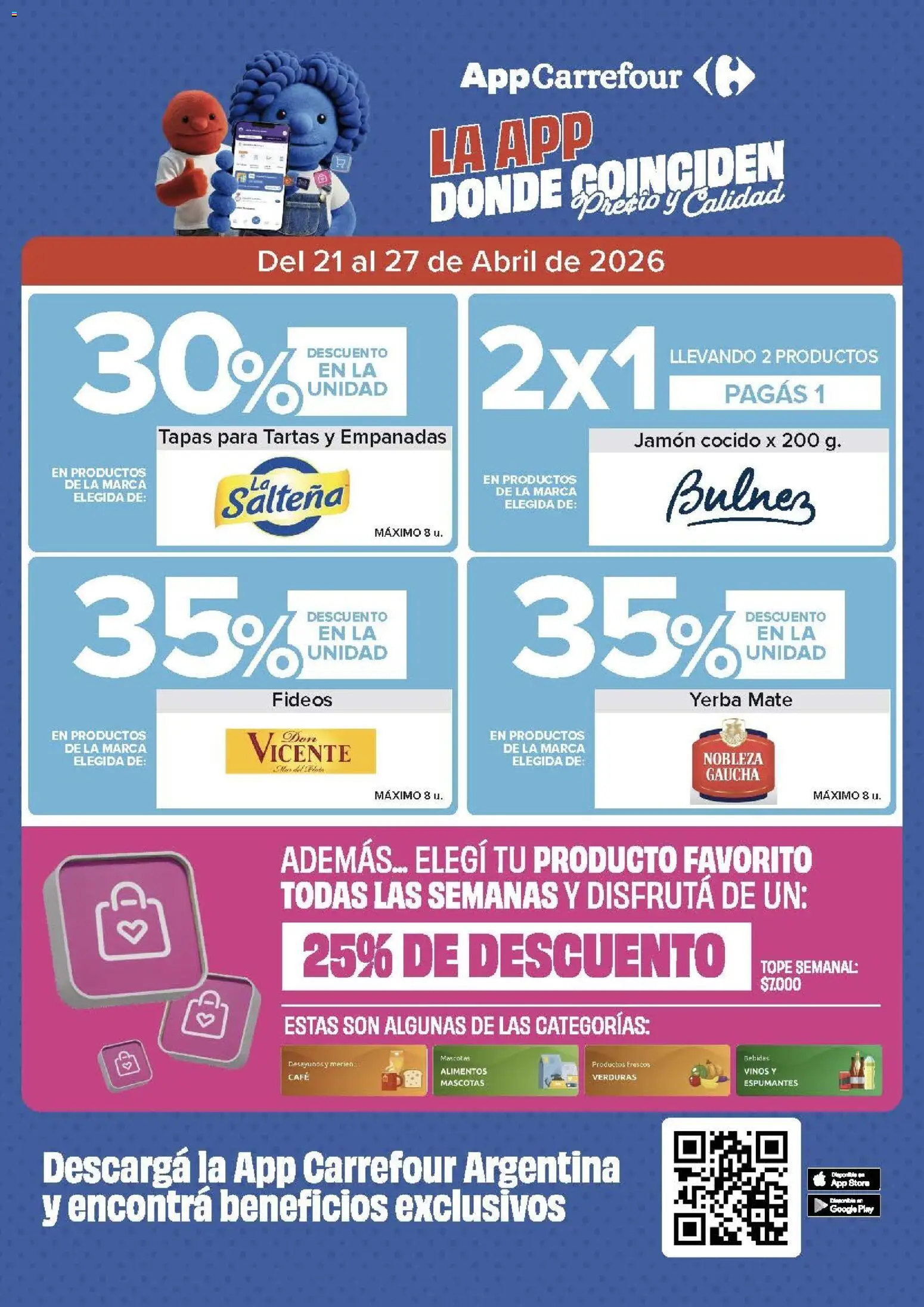 Carrefour - Carrefour Express │ válido desde el 21.04.2026 | Página: 2 | Productos: Mate, Jamón cocido, Yerba, Jamón