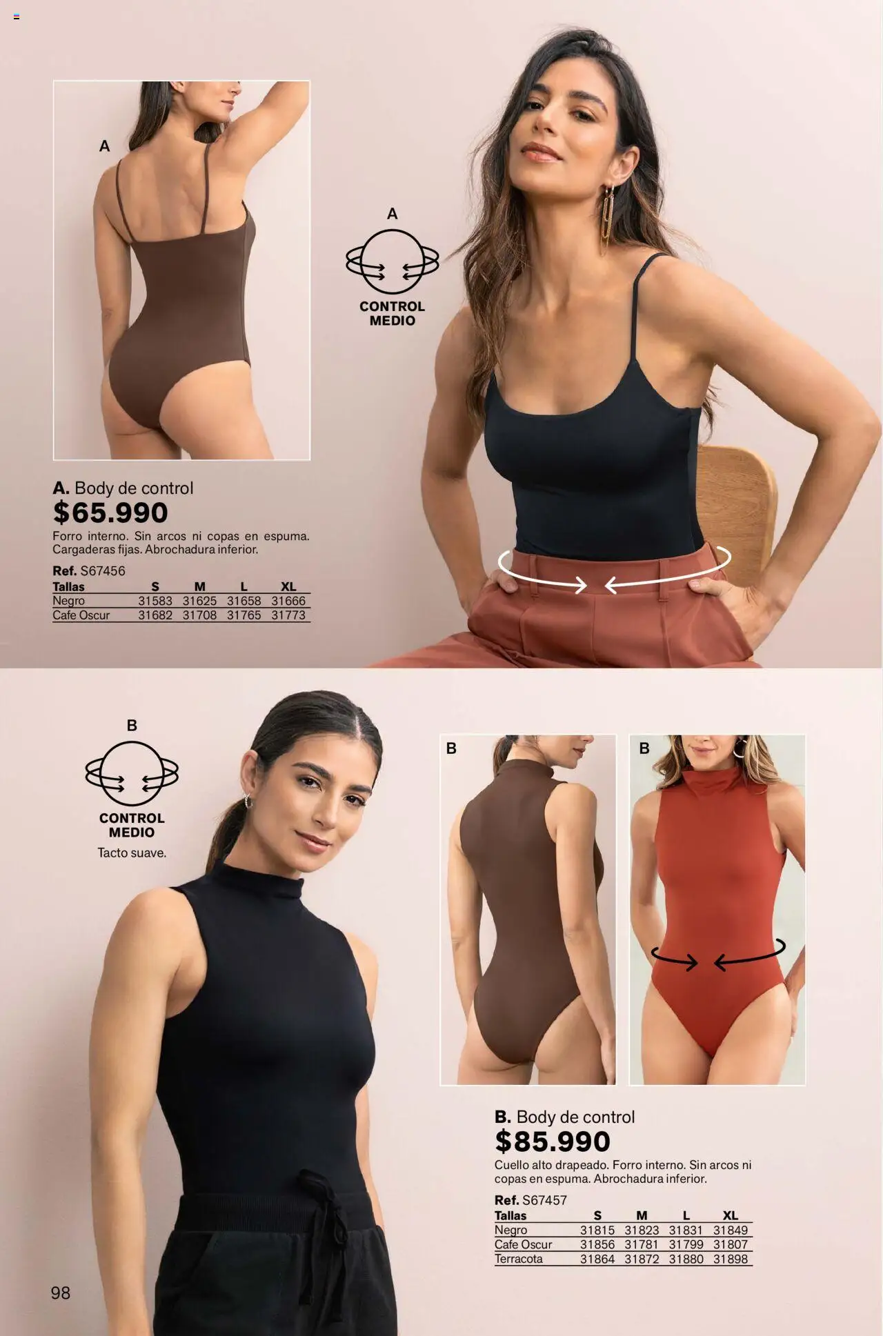 Leonisa revista - valida desde el 01.10.2025 | Página: 98 | Productos: Body, Cuello, Café