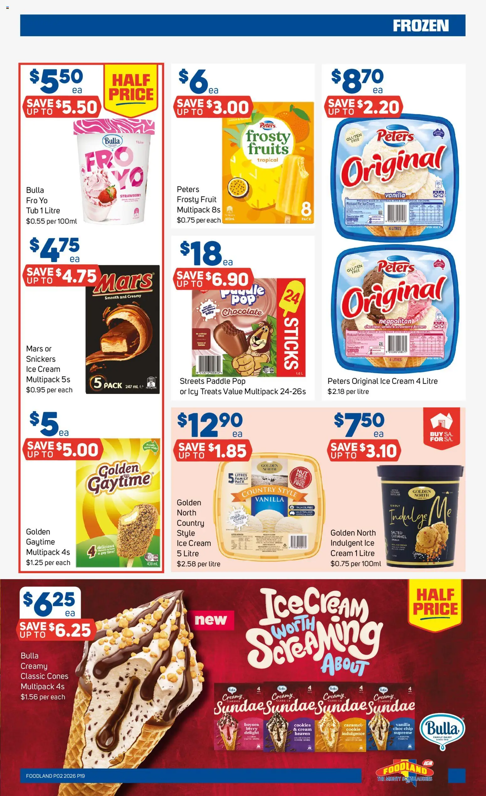 Foodland catalogue - valid from 07.01.2026 | Page: 19 | Products: Dairy, Oil, Chocolate, Ice cream
